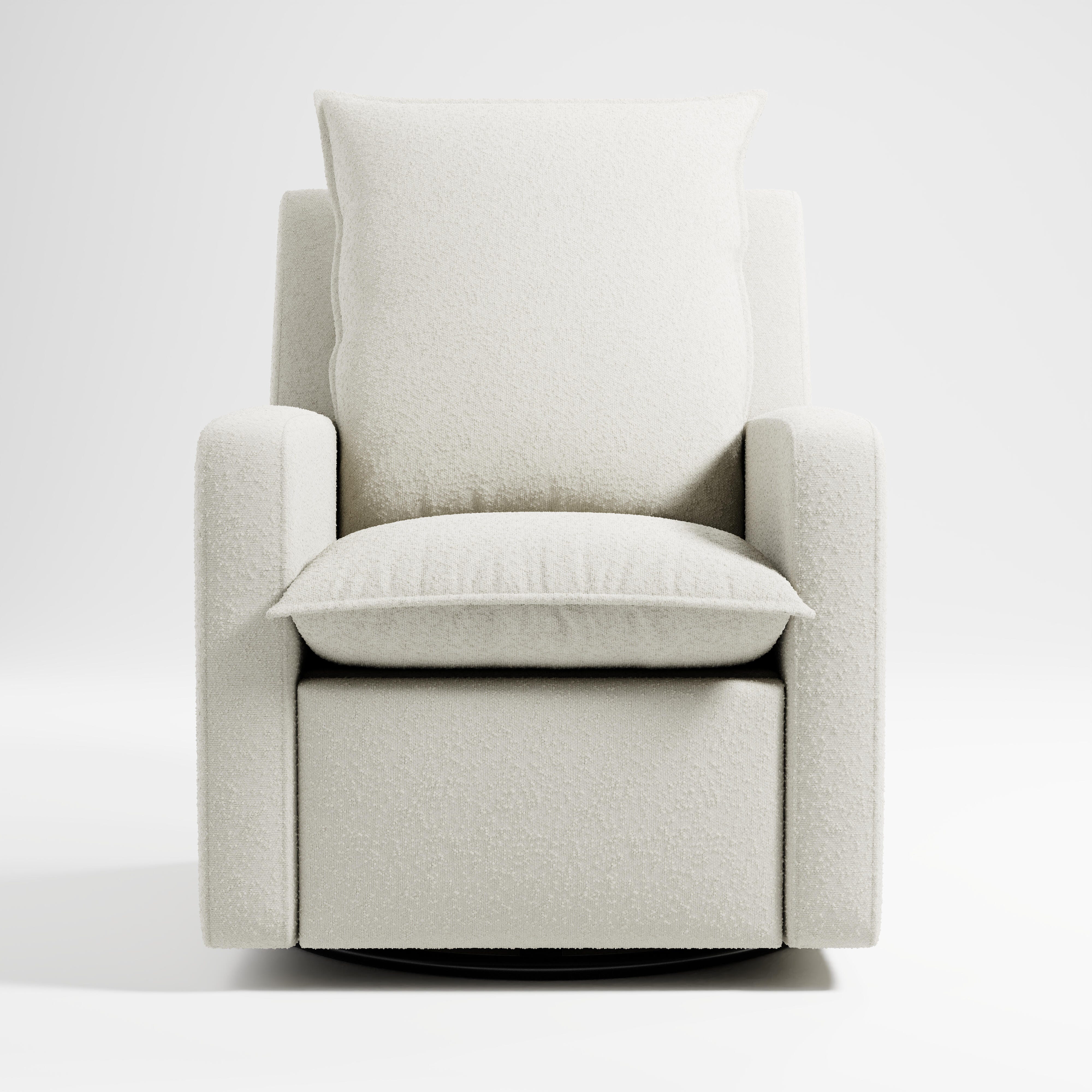 Storkcraft Timeless Manual Charging Glider Recliner, Boucle, large