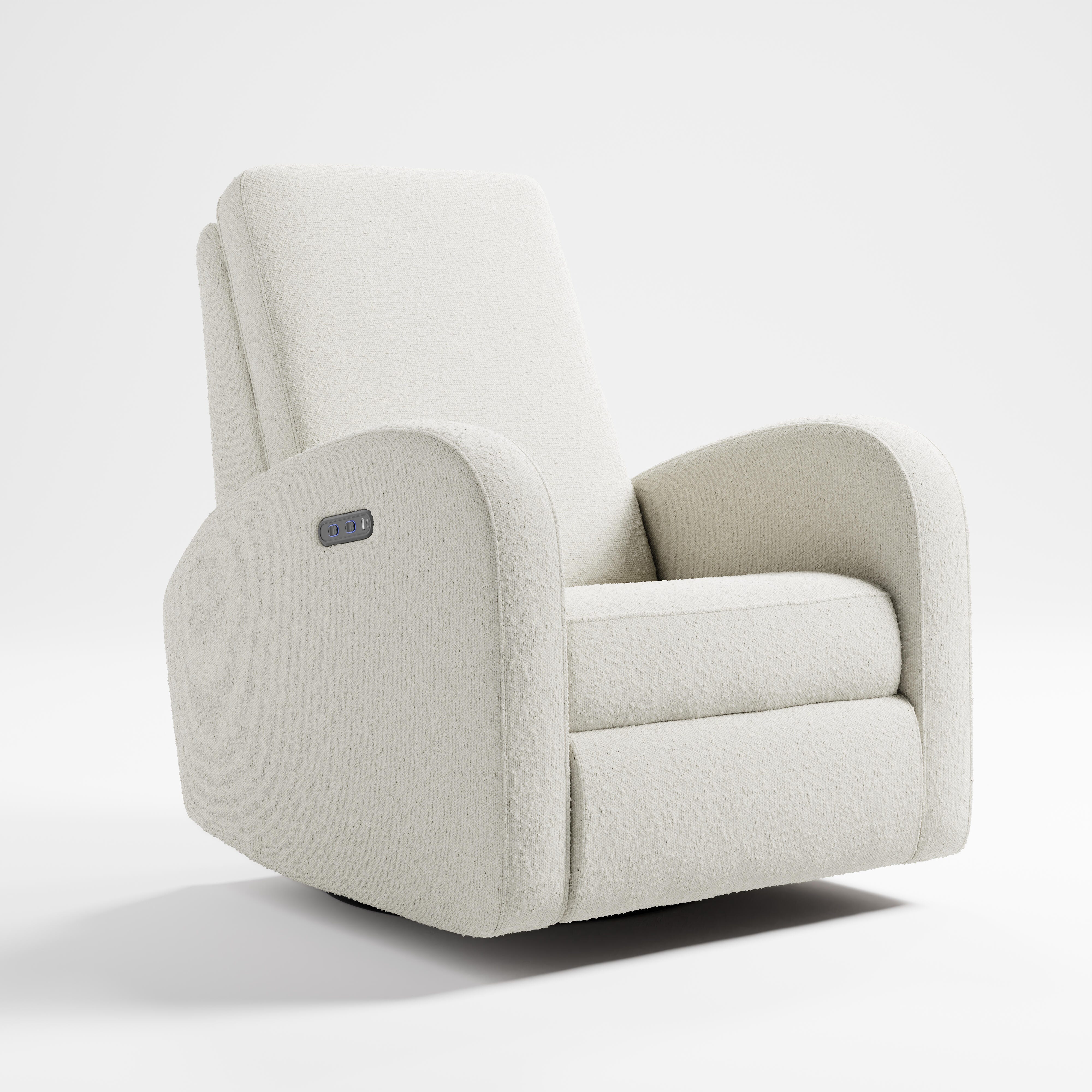 Storkcraft Santa Monica Power Recliner, Ivory, large