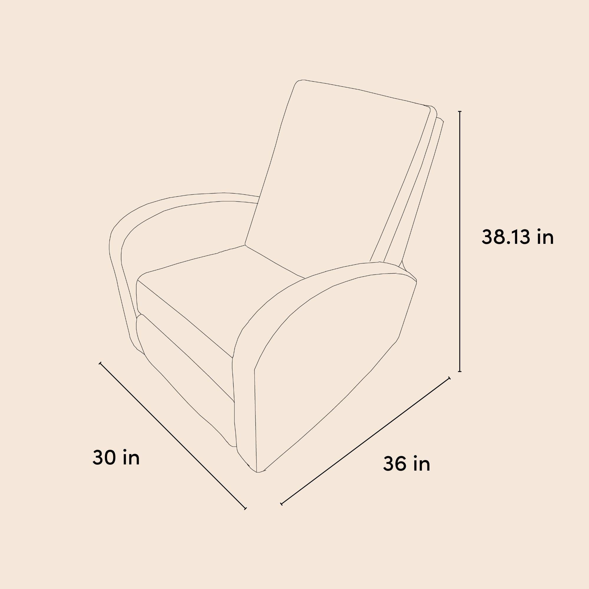 Storkcraft Santa Monica Power Recliner, Dune Basketweave, large