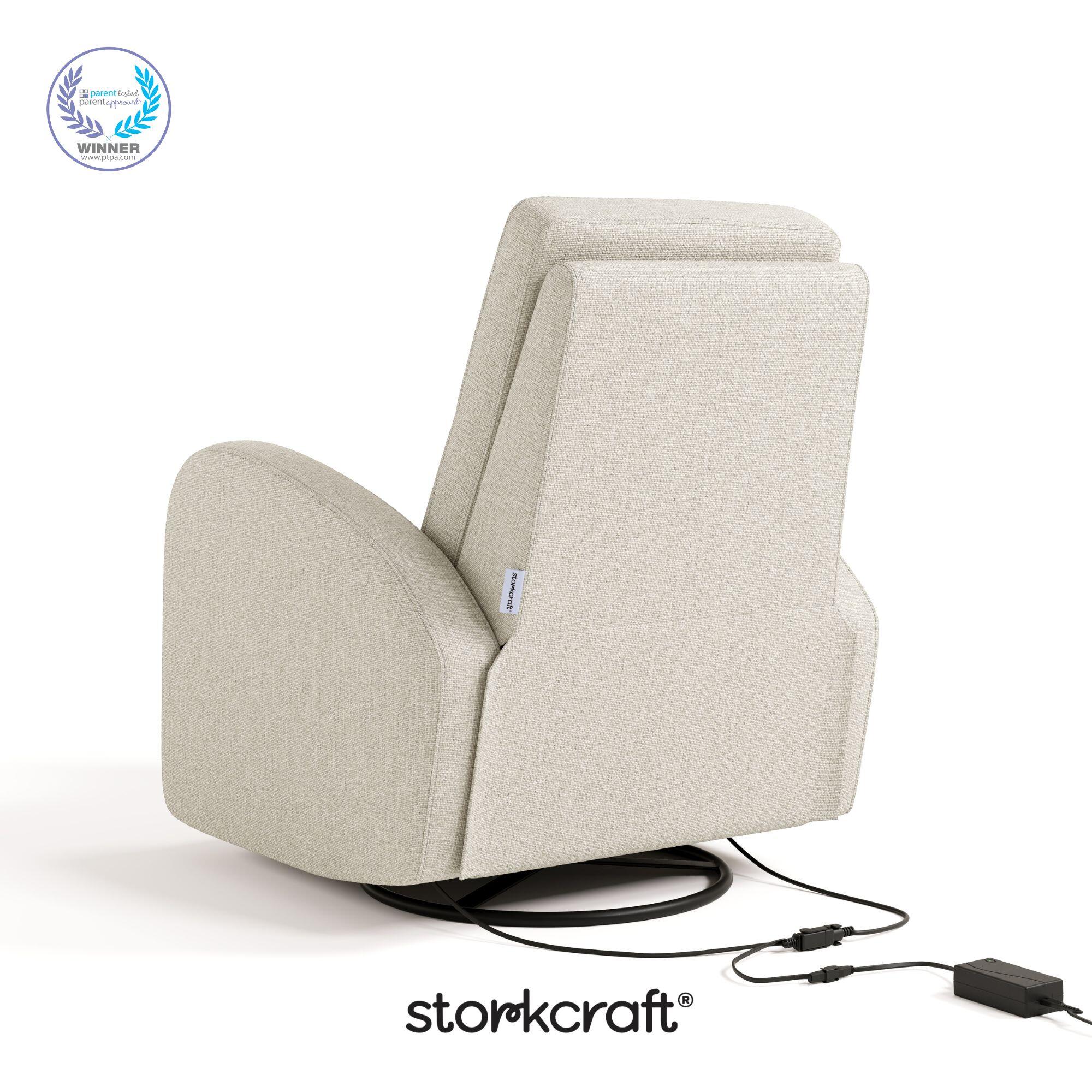 Storkcraft Santa Monica Power Recliner, Dune Basketweave, large