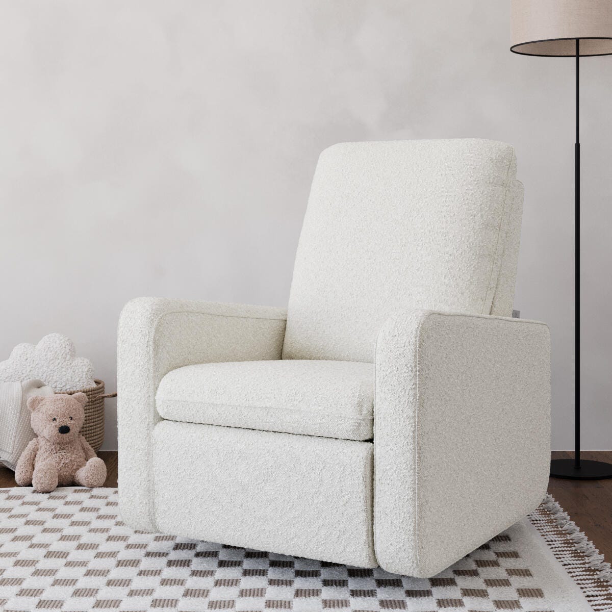 Graco Teddi Power Swivel Glider Recliner, Ivory, large