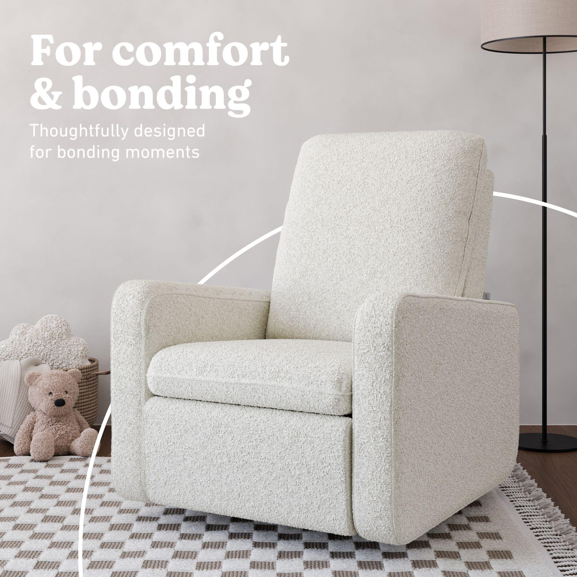 Graco Teddi Power Swivel Glider Recliner, Ivory, large