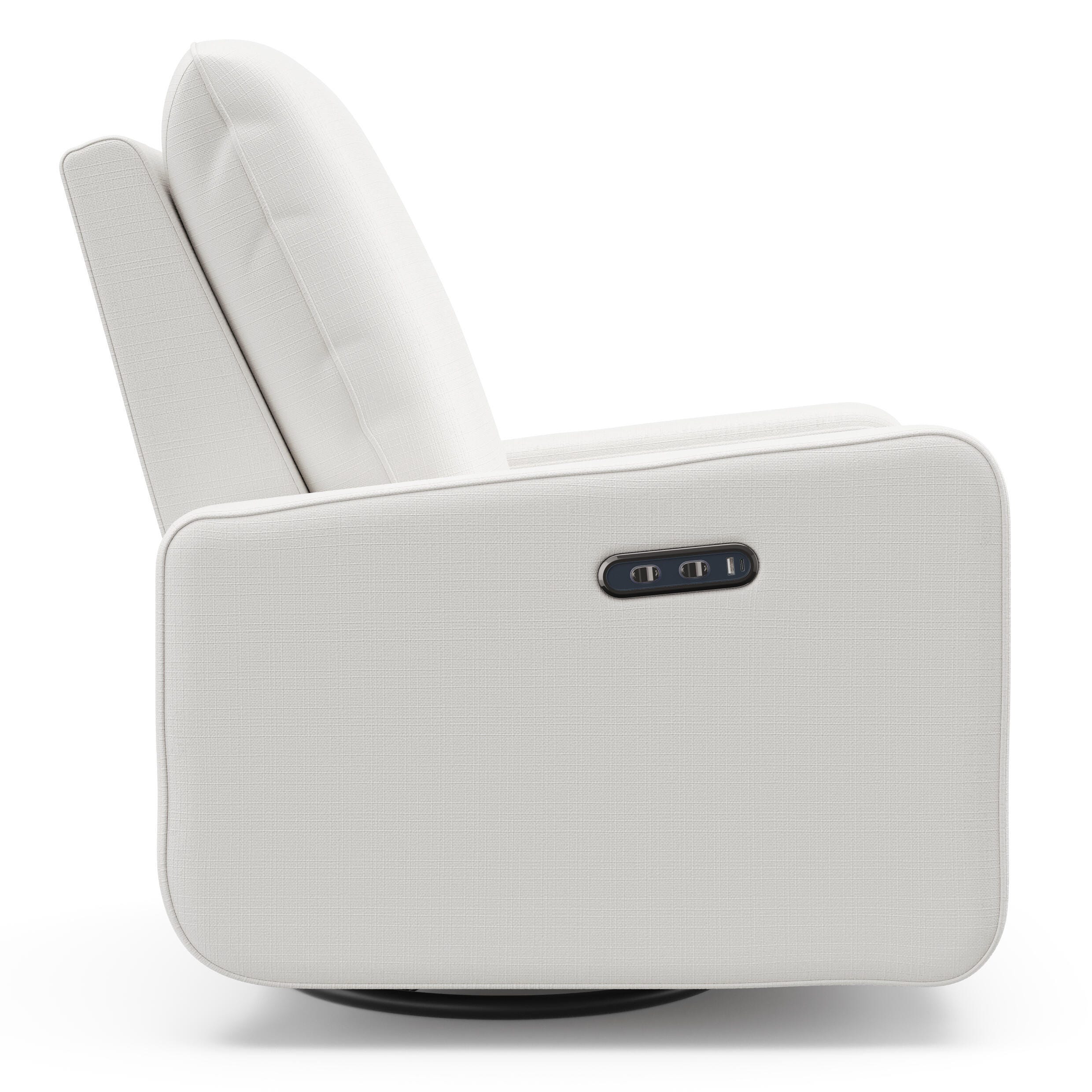 Graco Teddi Power Swivel Glider Recliner, Ivory Basketweave, large