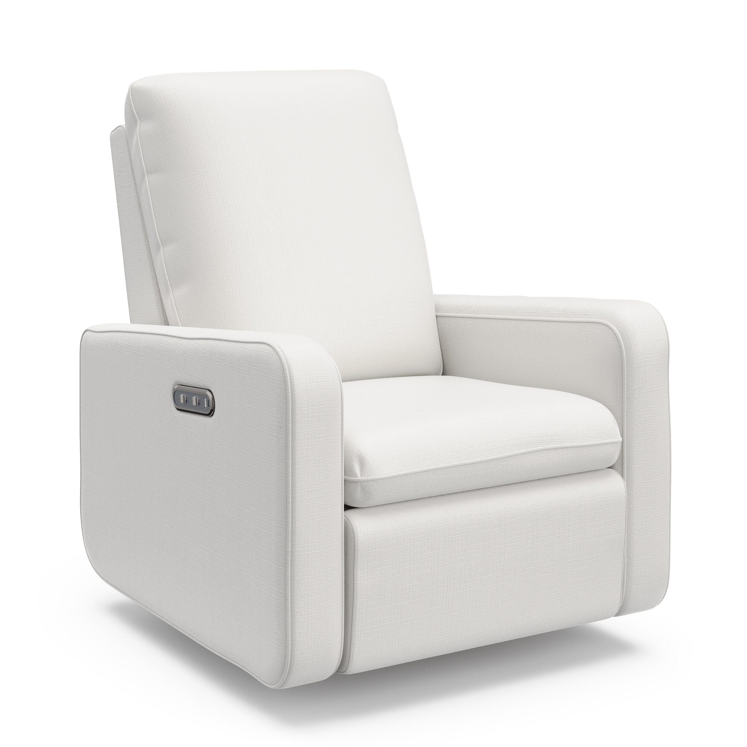 Graco Teddi Power Swivel Glider Recliner, Ivory Basketweave, large