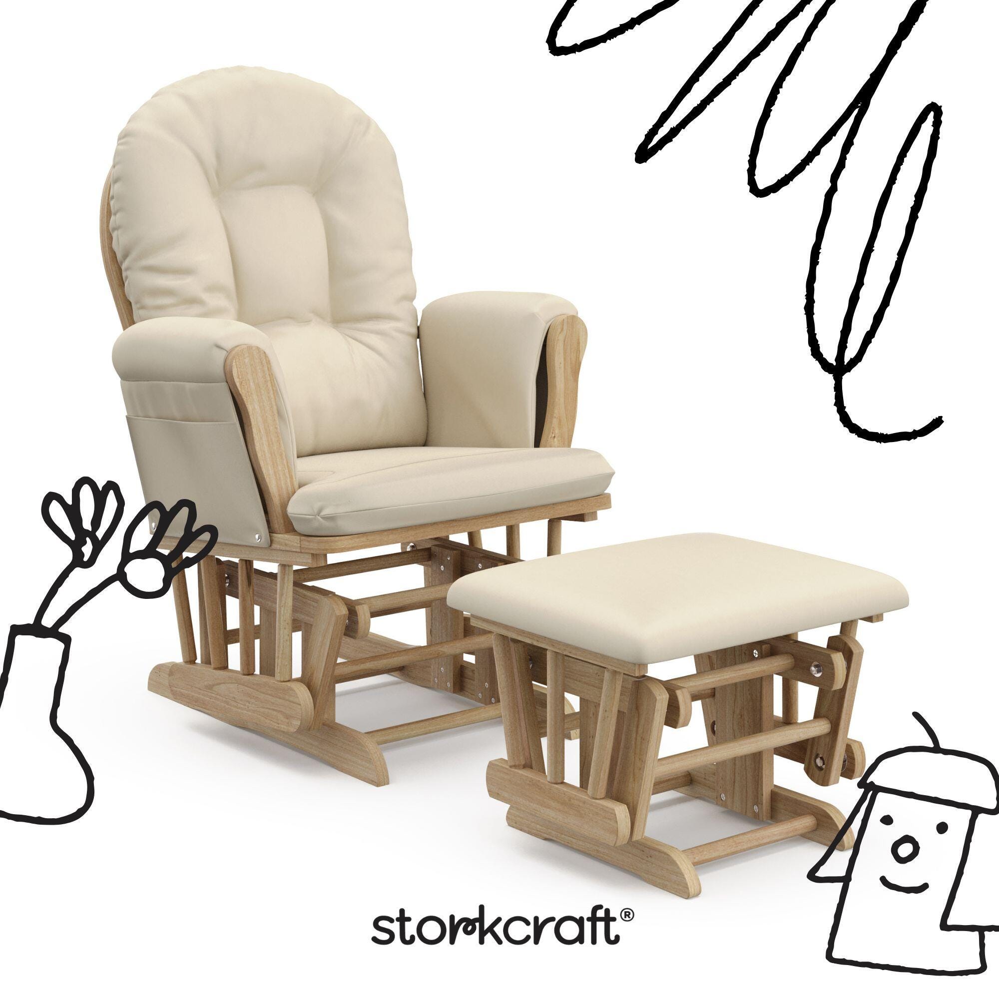Storkcraft Hoop Glider and Ottoman | Ashley