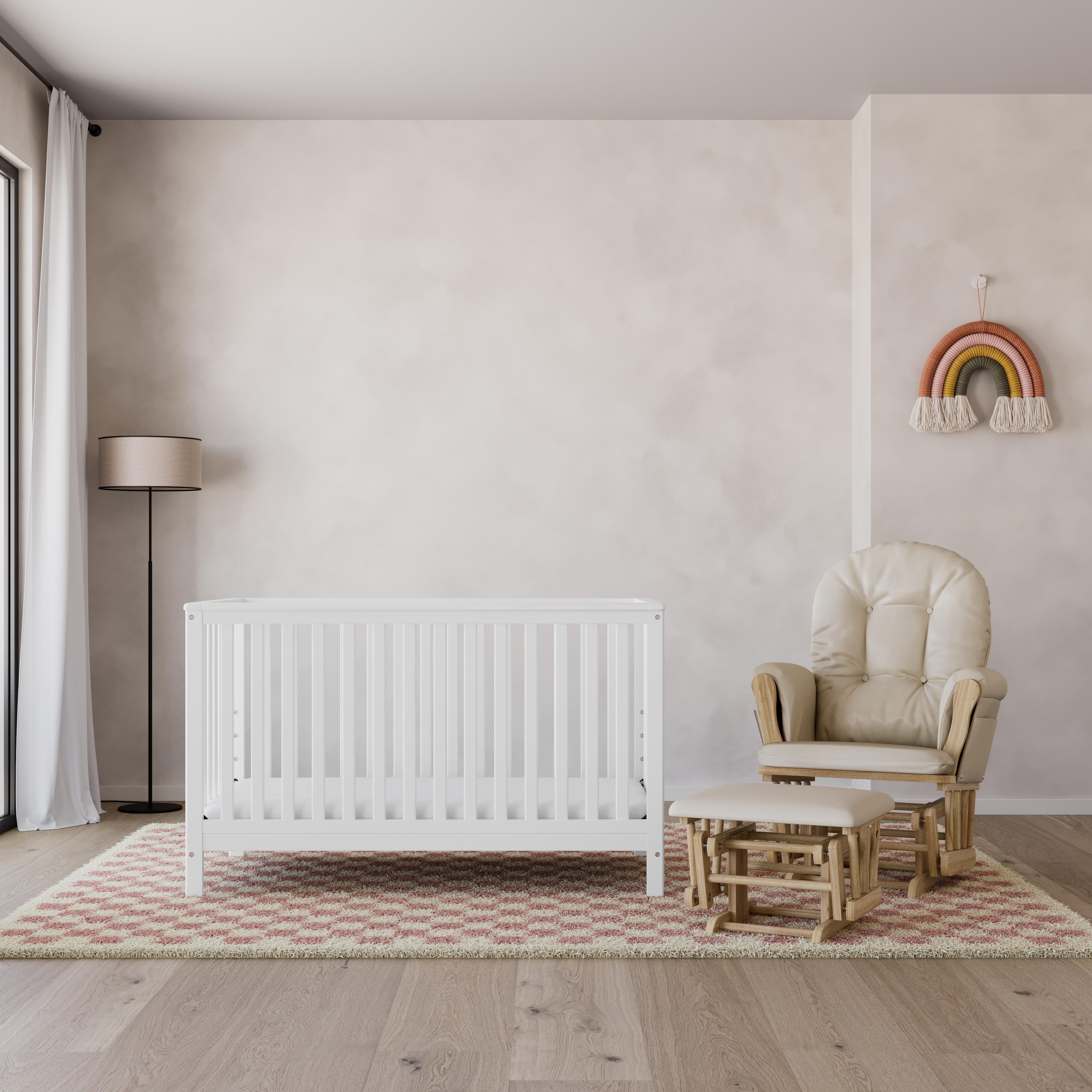 Storkcraft Hoop Glider and Ottoman