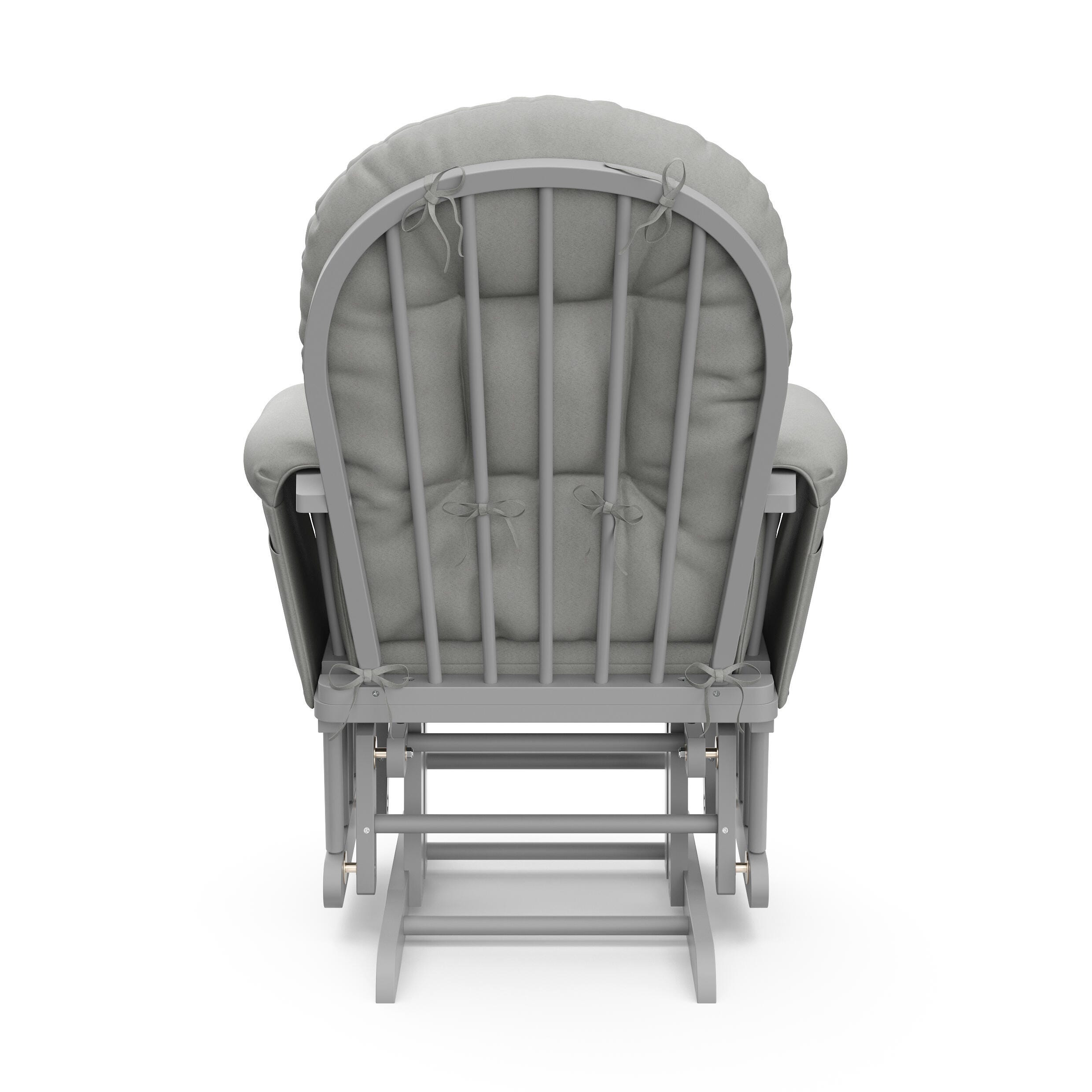 Storkcraft Hoop Glider and Ottoman, Pebble Gray/Light Gray, large