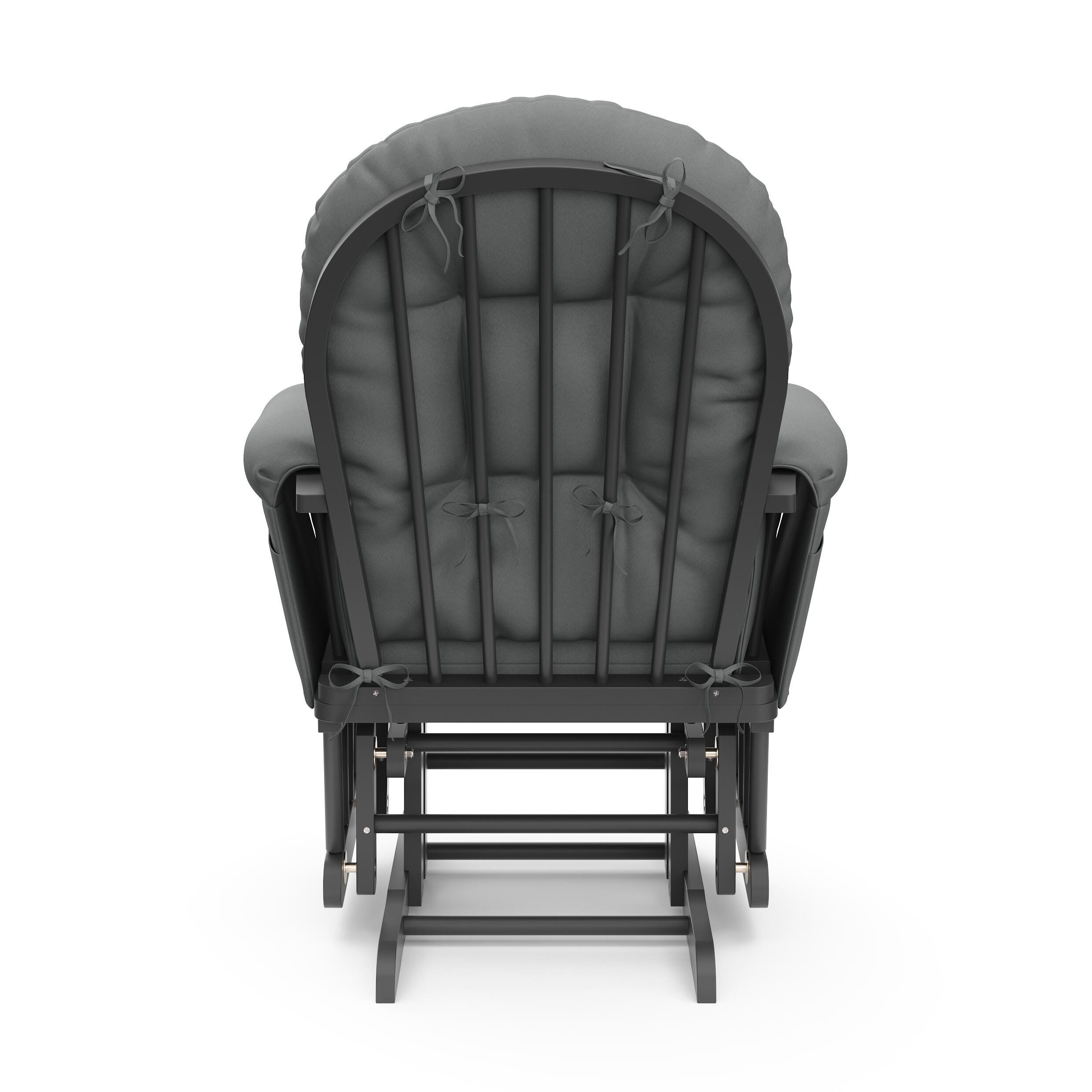 Storkcraft Hoop Glider and Ottoman, Gray/Gray, large