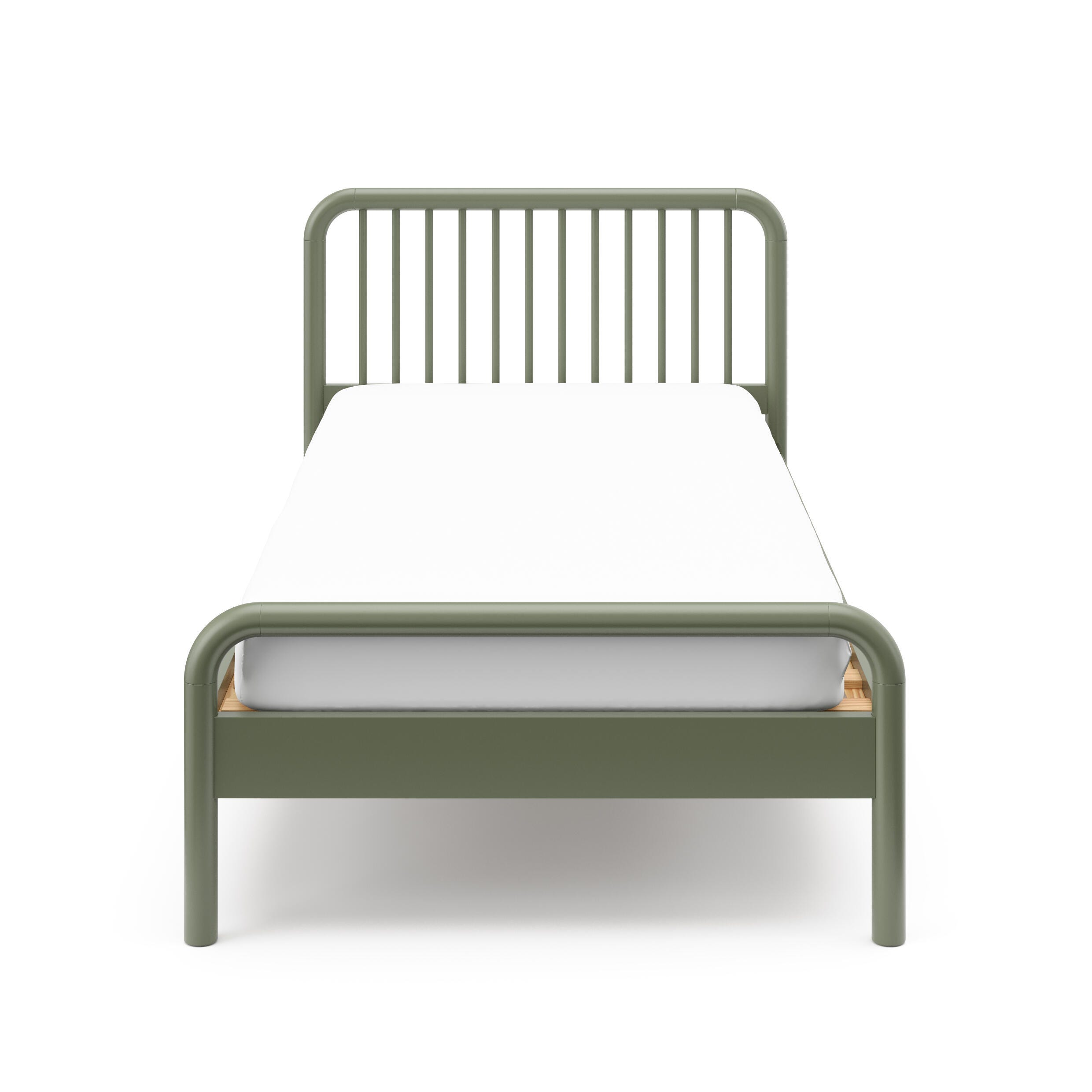 Storkcraft Next Porto Twin Bed, Olive, large