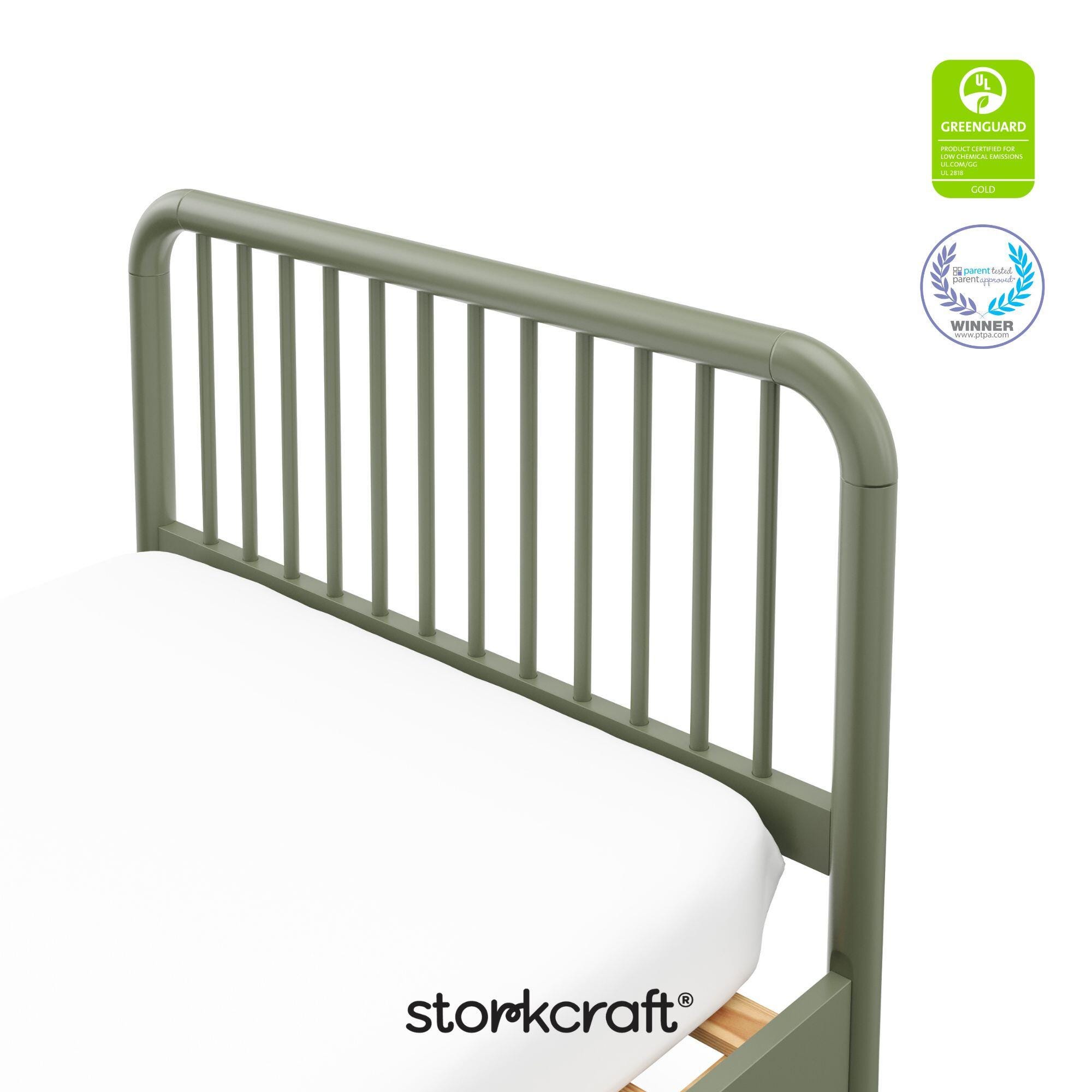 Storkcraft Next Porto Twin Bed, Olive, large