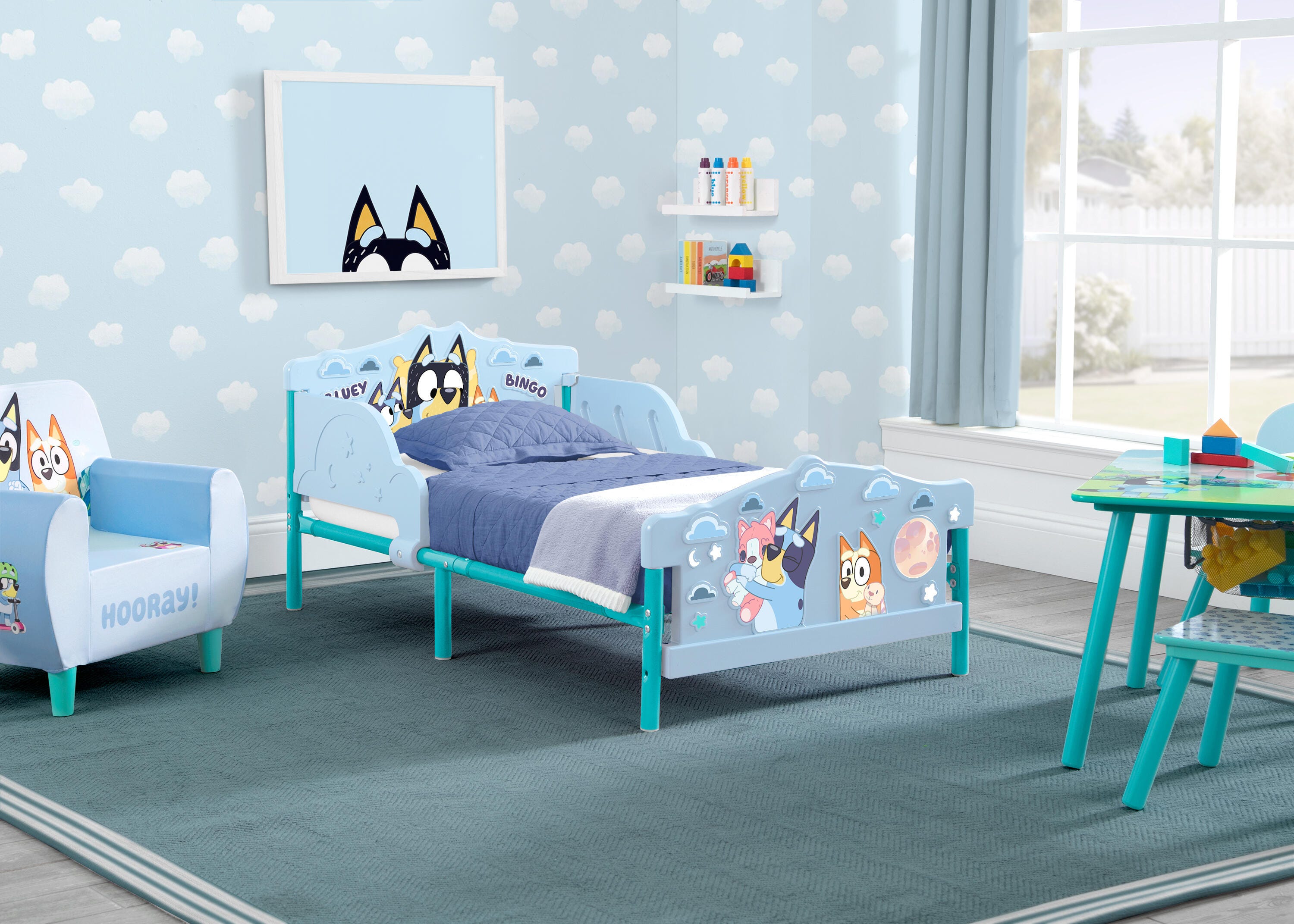 Delta Children Bluey 3D Toddler Bed, , large