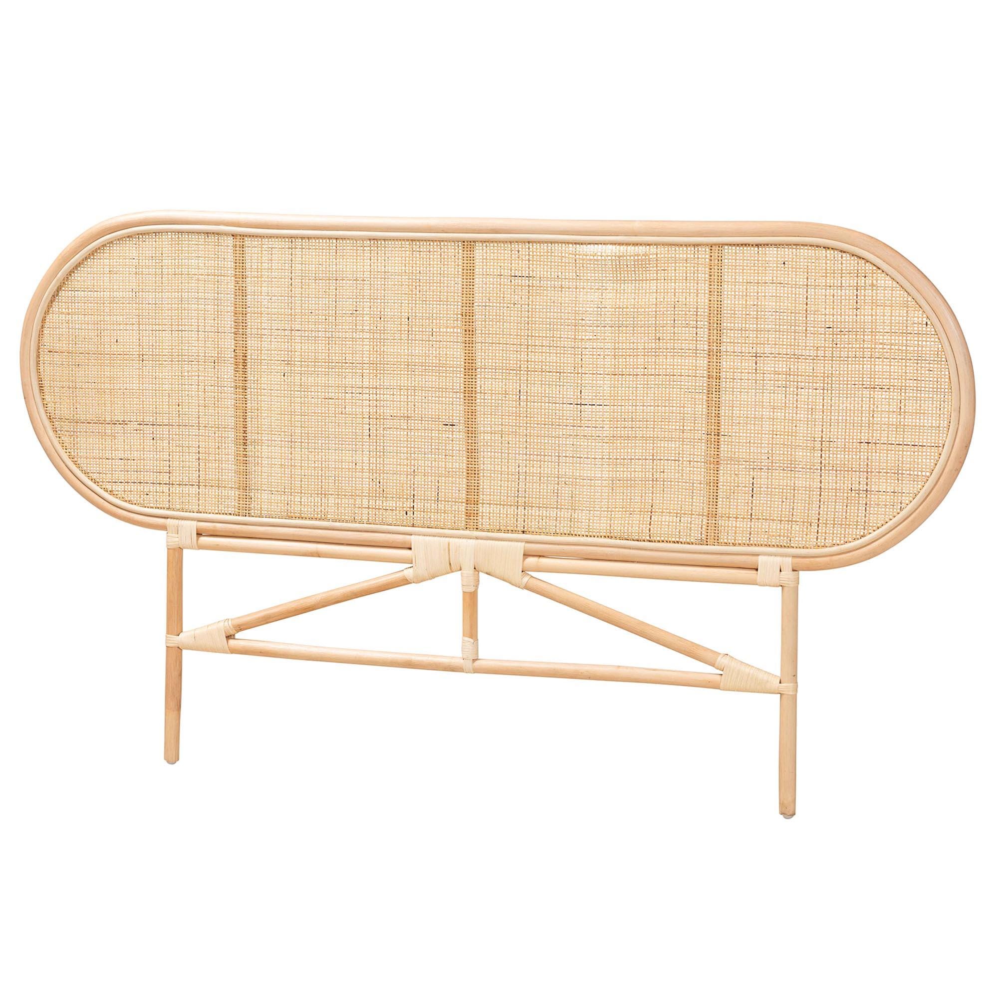 bali & pari Reegan Queen Standalone Panel Headboard, Natural, large