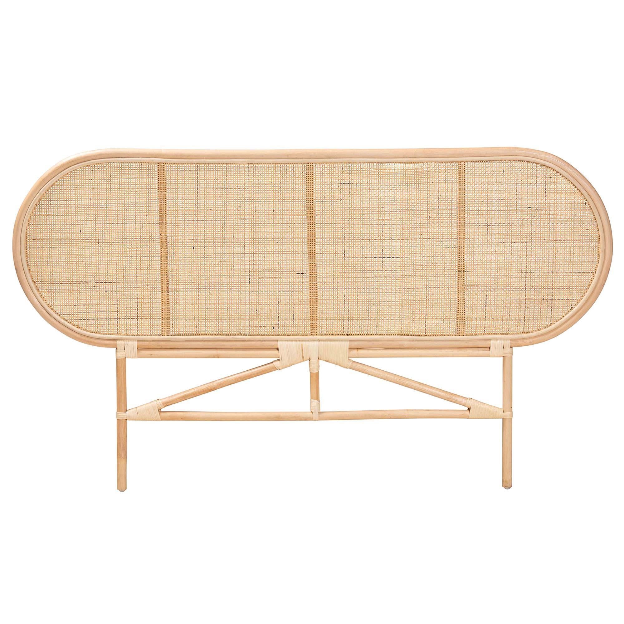 bali & pari Reegan Queen Standalone Panel Headboard, Natural, large