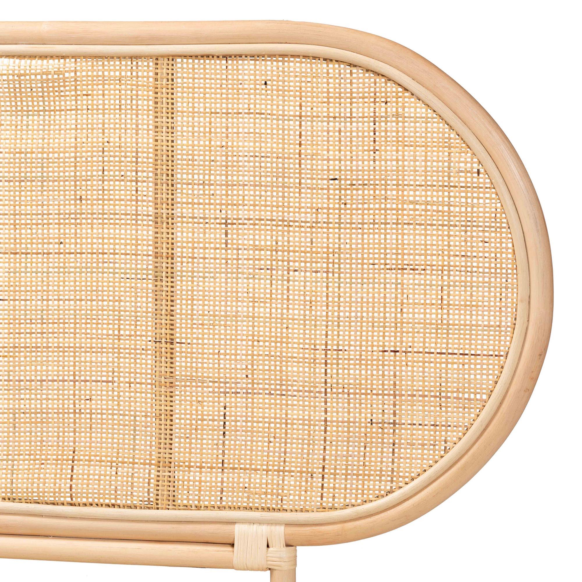 bali & pari Reegan Queen Standalone Panel Headboard, Natural, large