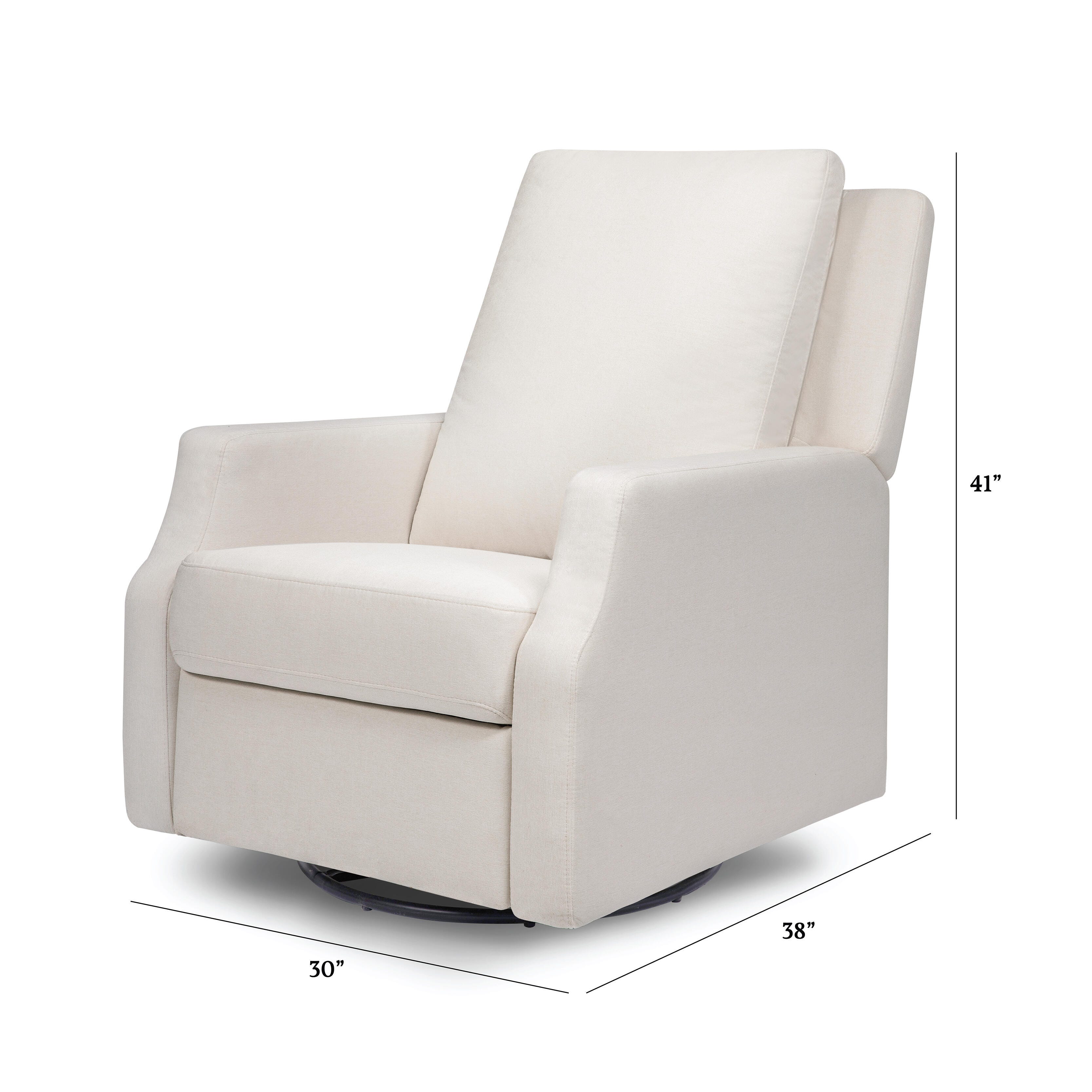 Namesake Crewe Recliner and Swivel Glider, Ivory, large