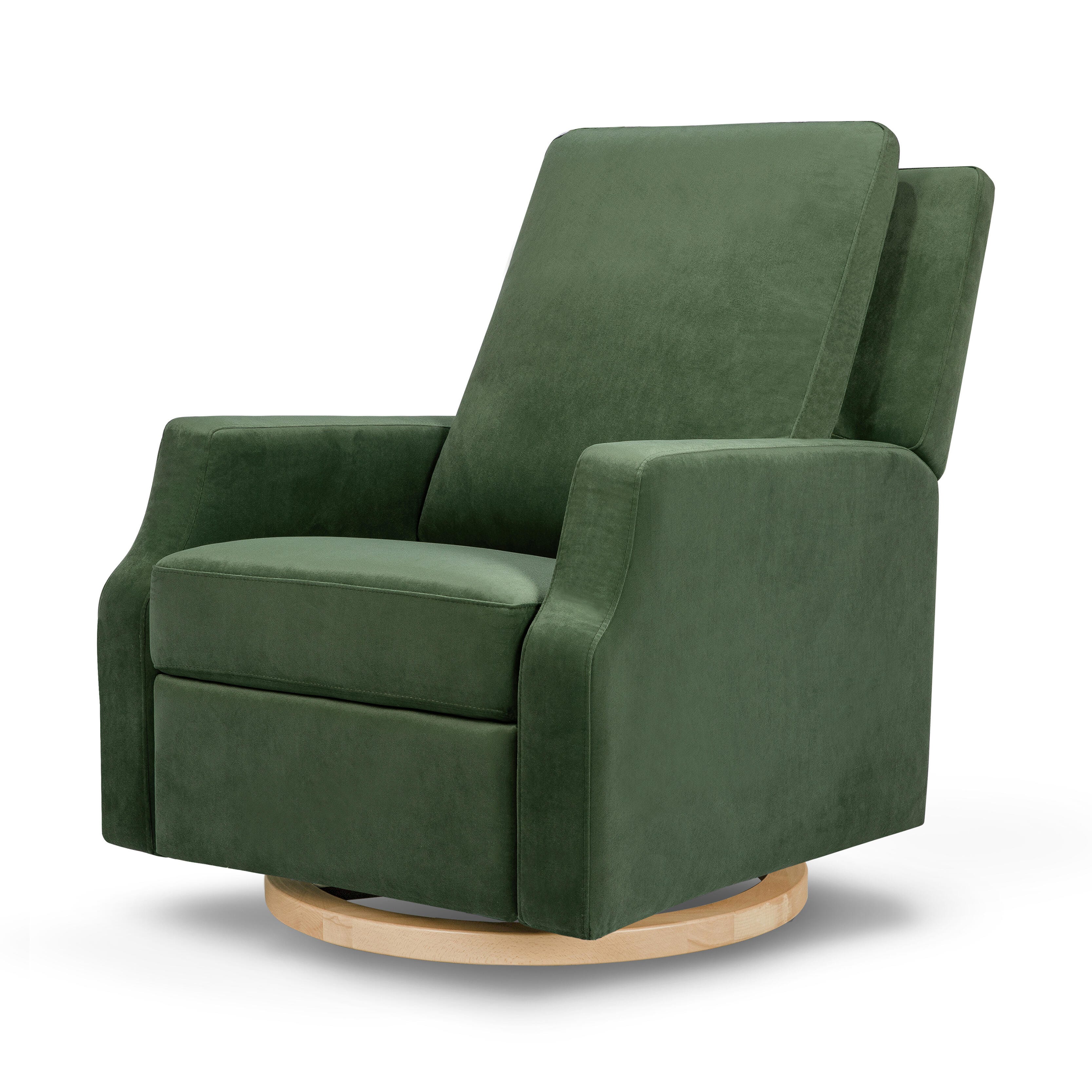 Namesake Crewe Recliner and Swivel Glider, Forest Green, large