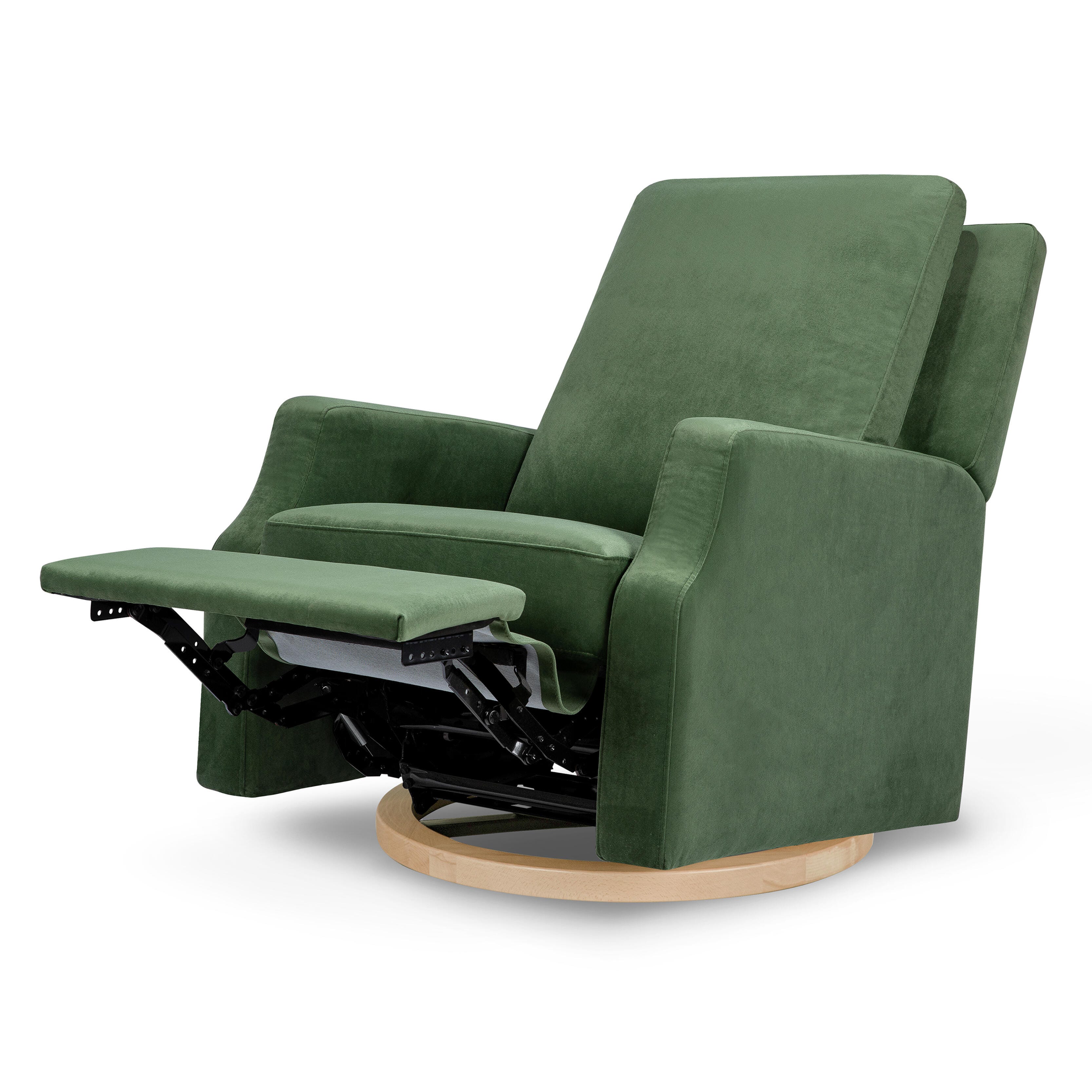 Namesake Crewe Recliner and Swivel Glider, Forest Green, large