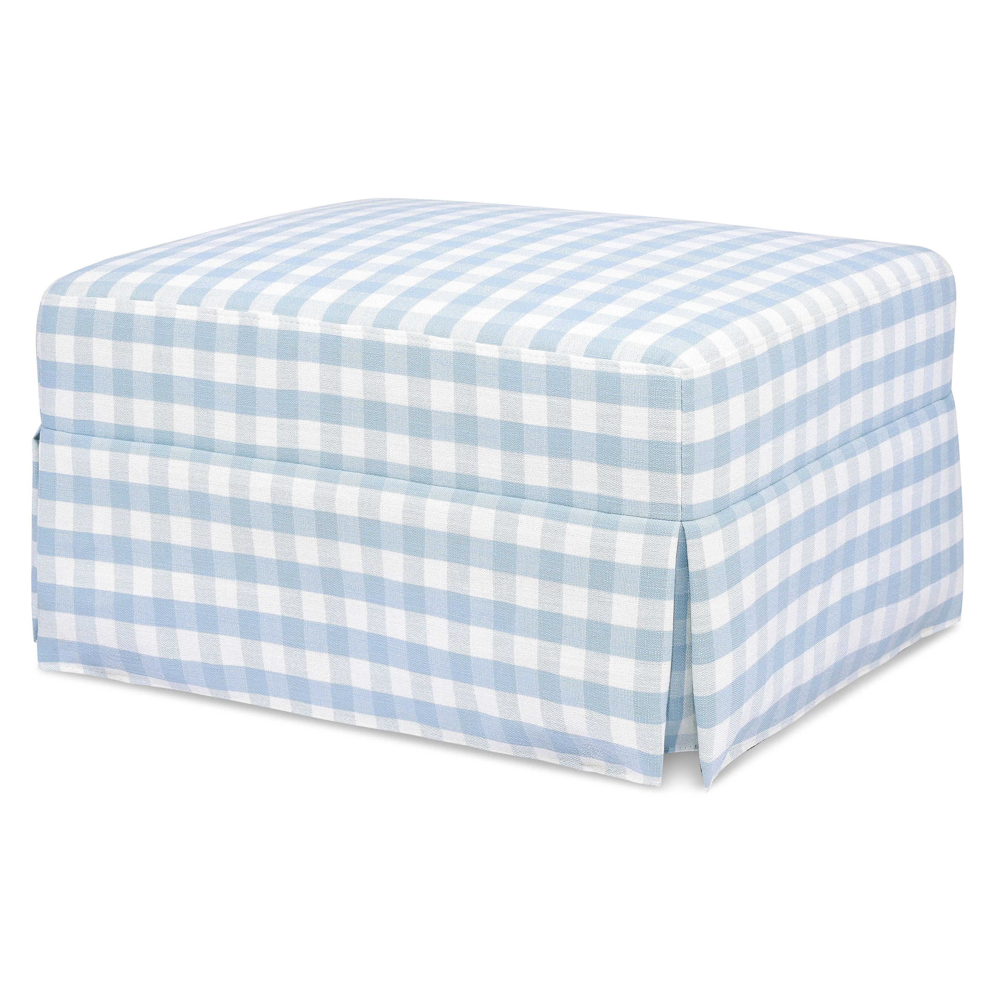 Namesake Crawford Gliding Ottoman, Blue, large