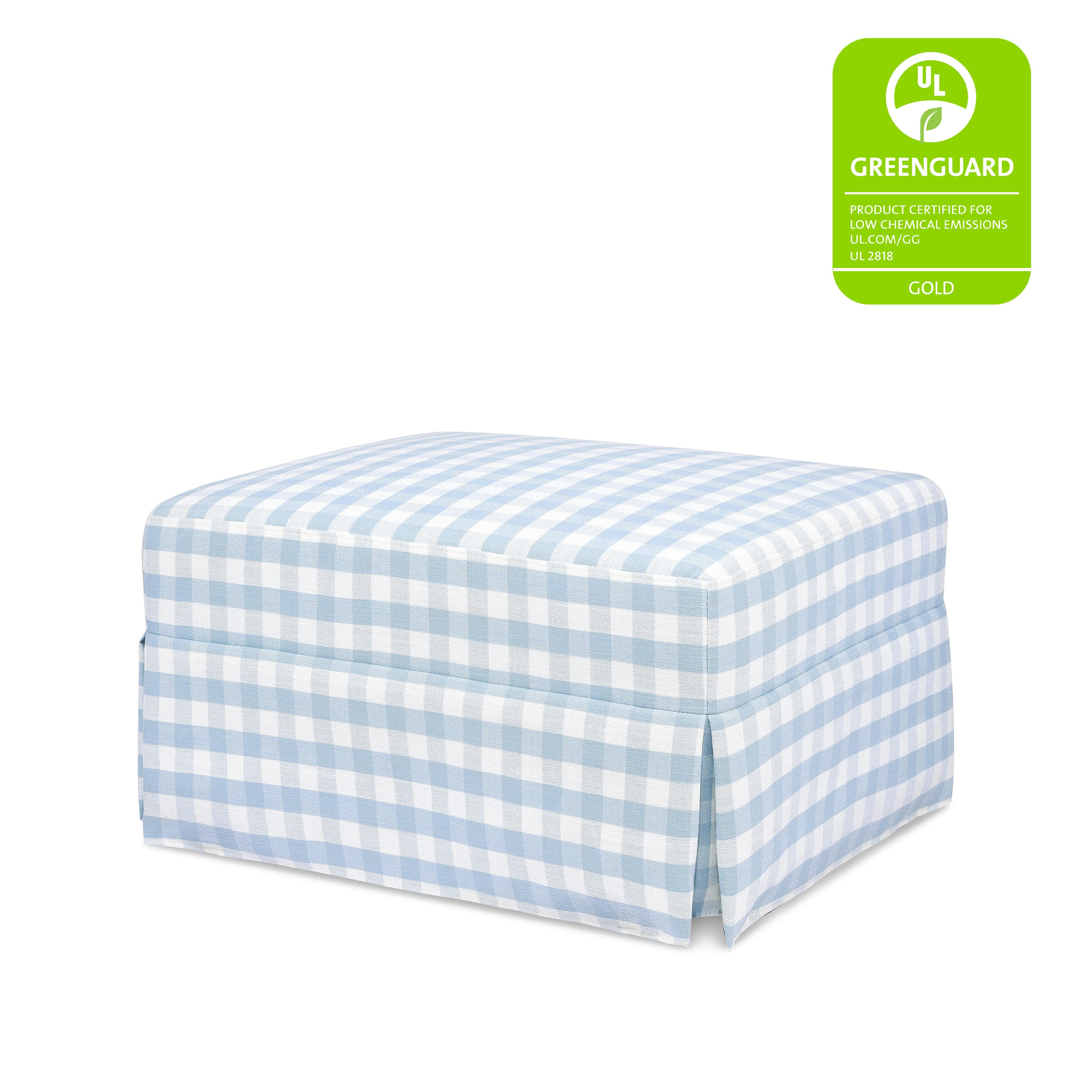 Namesake Crawford Gliding Ottoman, Blue, large