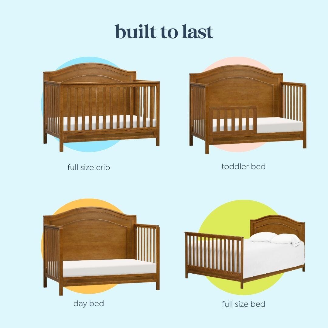 daVinci Charlie 4-in-1 Convertible Crib, Chestnut, large