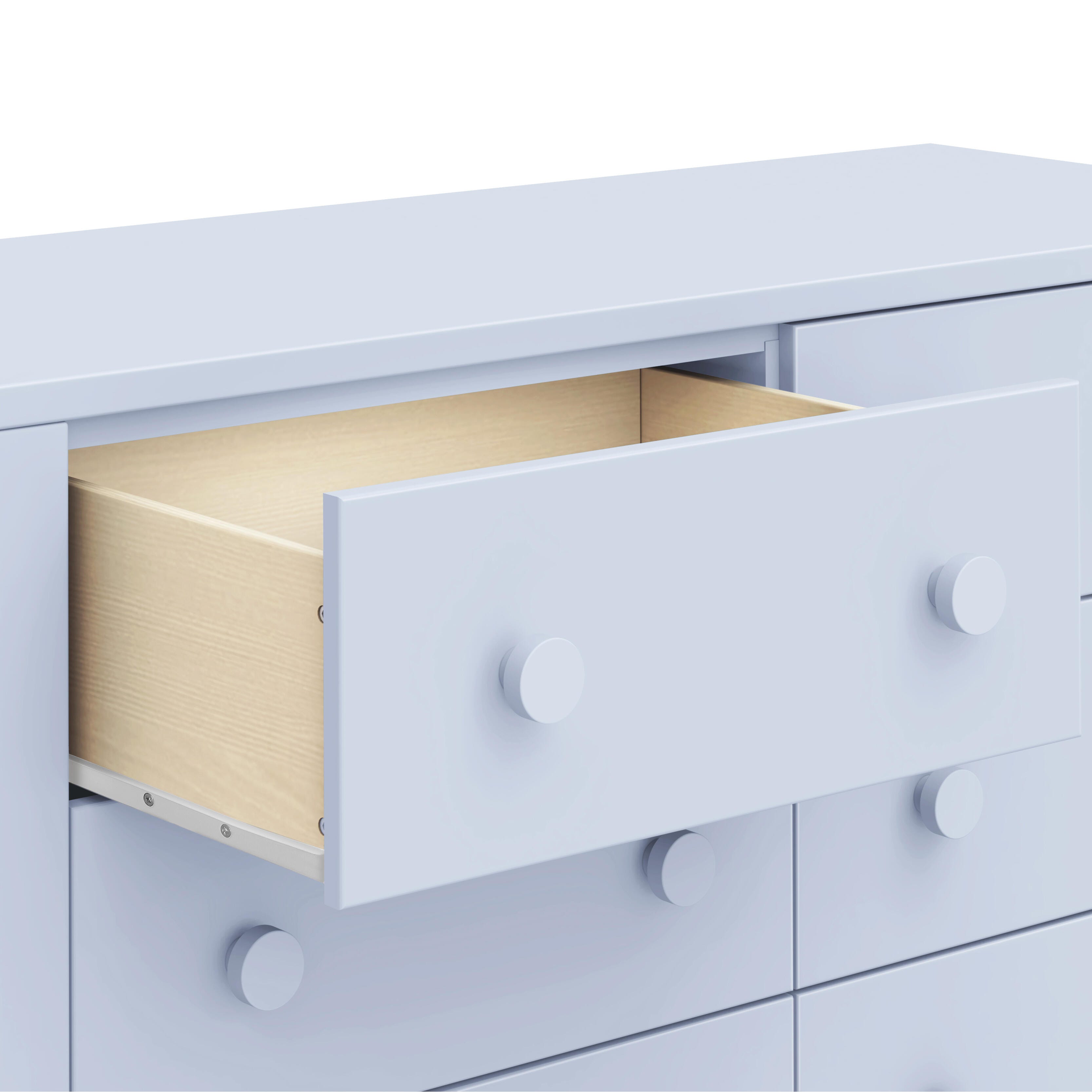 blue scalloped dresser Henley Scalloped Edge 3 Drawer Dresser, Blue Spruce - daals main image 1