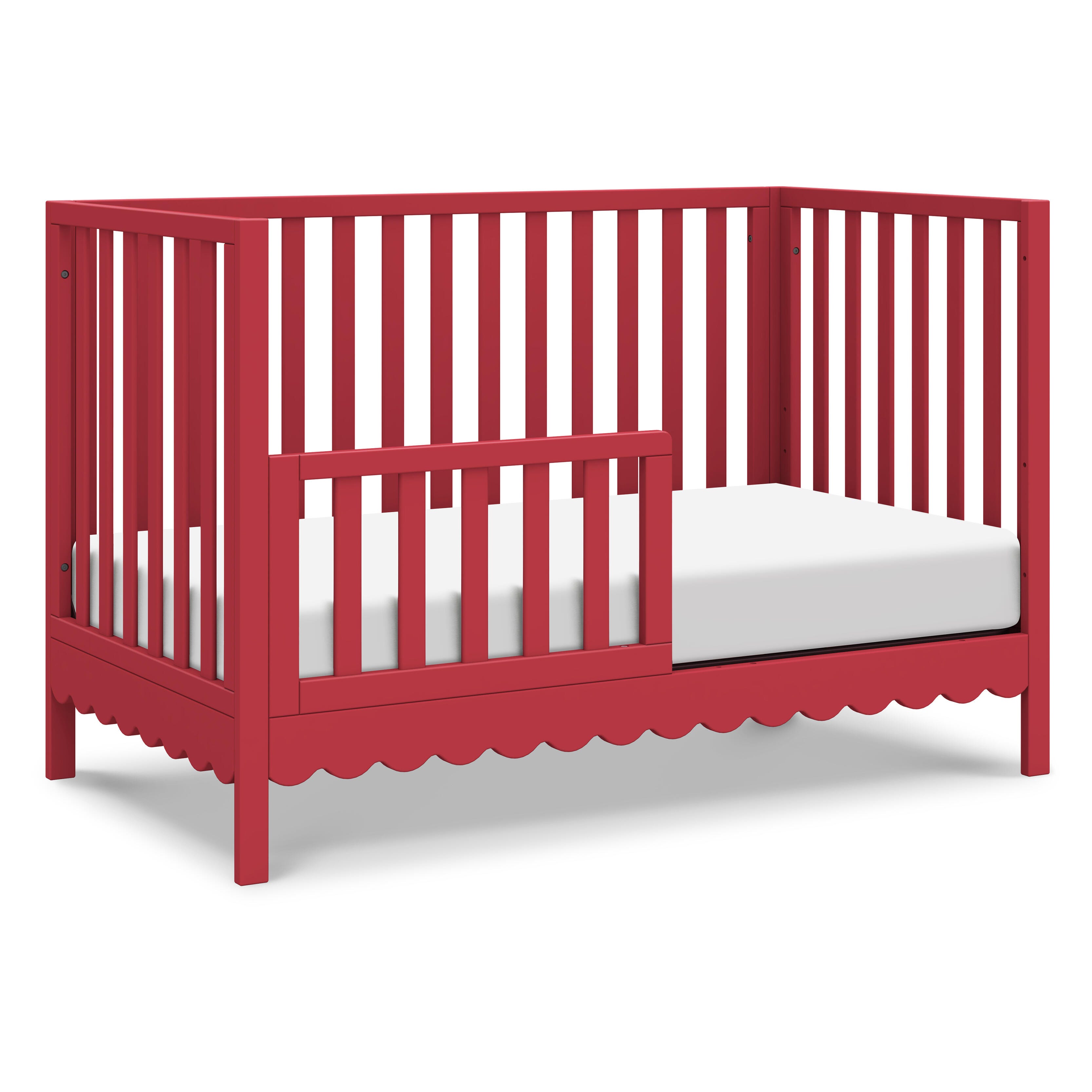 daVinci Sammy Scallop 4-in-1  Convertible Crib, Strawberry Red, large