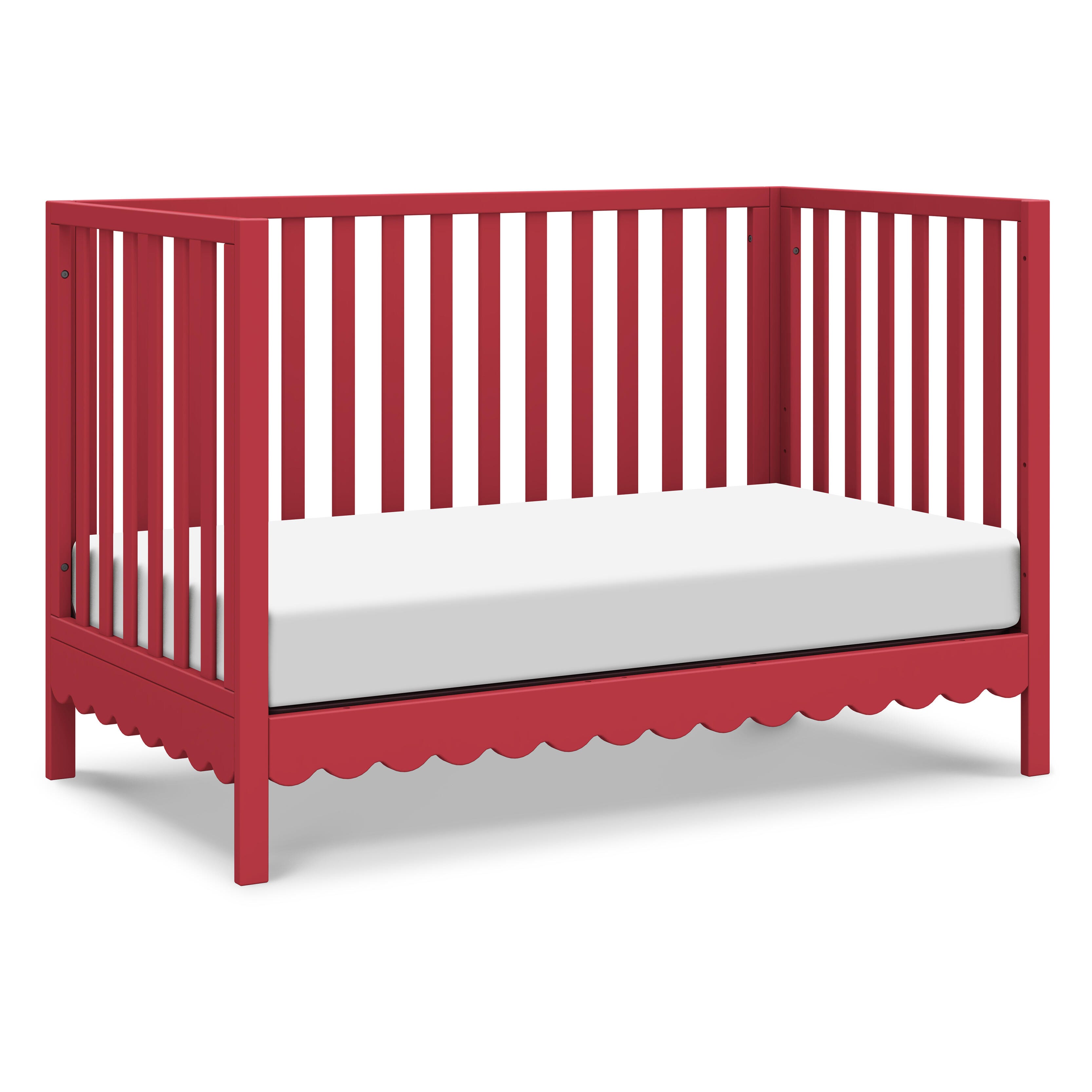 daVinci Sammy Scallop 4-in-1  Convertible Crib, Strawberry Red, large