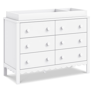 scalloped dresser Emmeline 6-Drawer Modway or even media accessories when used as a TV stand for a wall Henley Scalloped Edge 6 Drawer