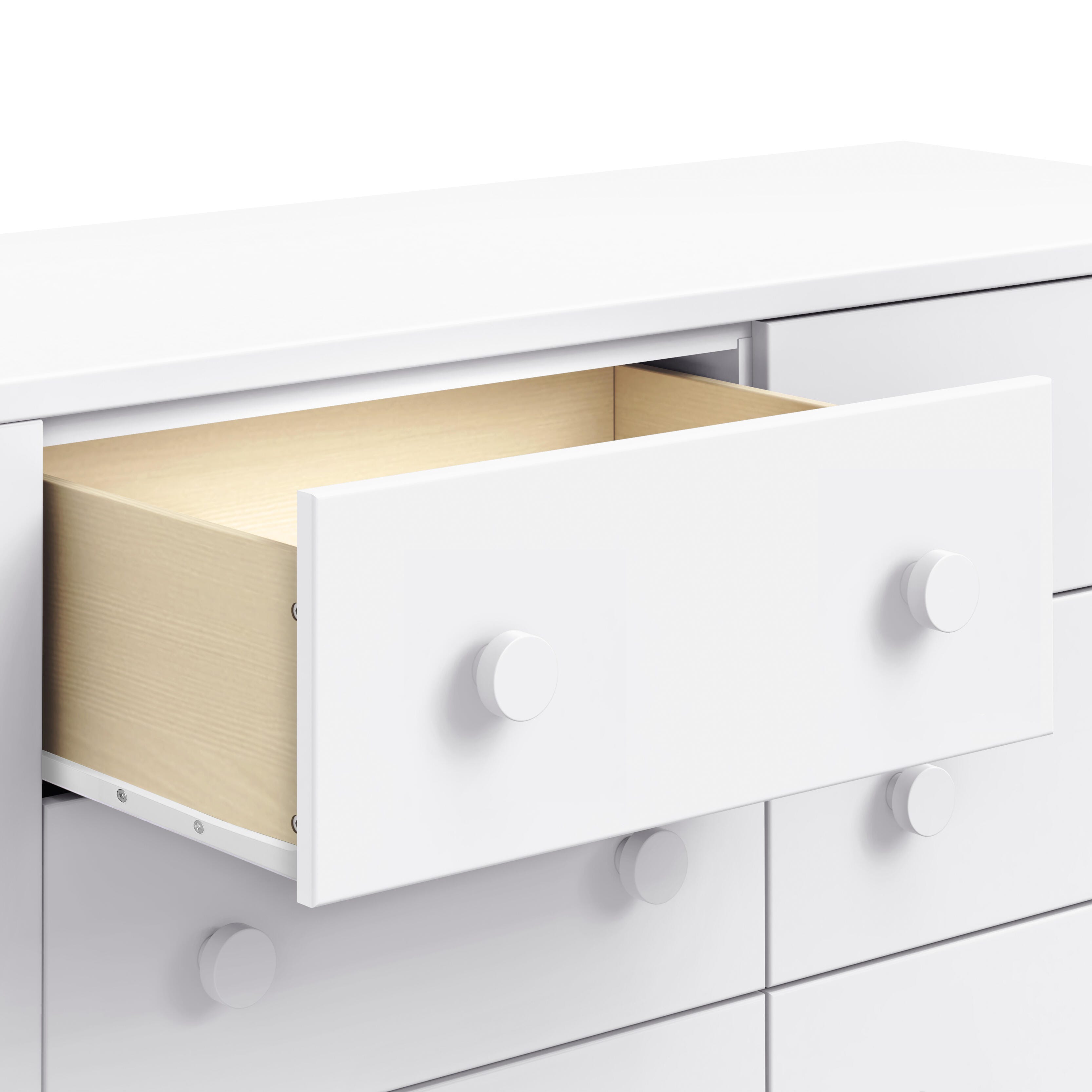daVinci Sammy Scallop 6-Drawer Dresser, White, large