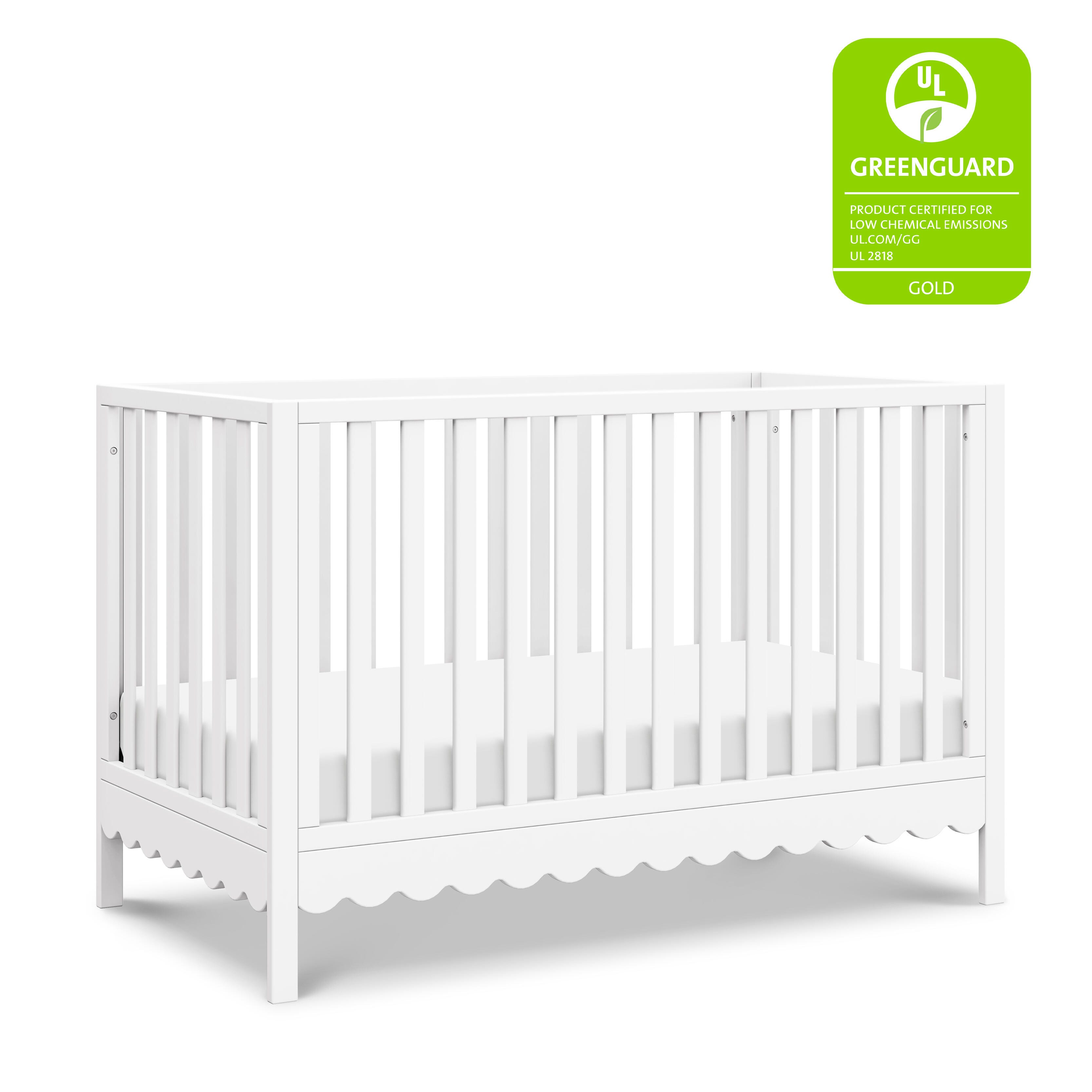 daVinci Sammy Scallop 4-in-1  Convertible Crib, White, large