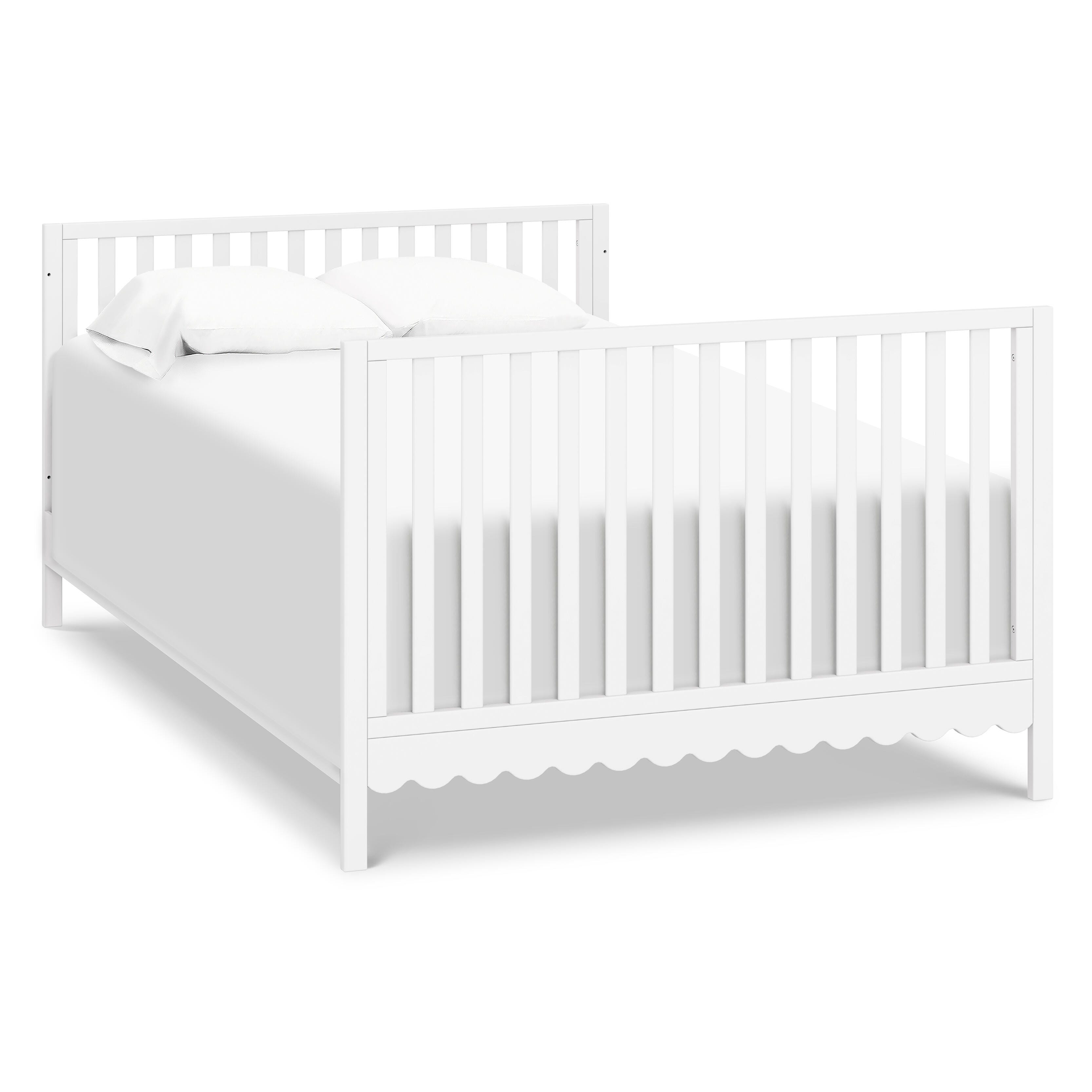 daVinci Sammy Scallop 4-in-1  Convertible Crib, White, large
