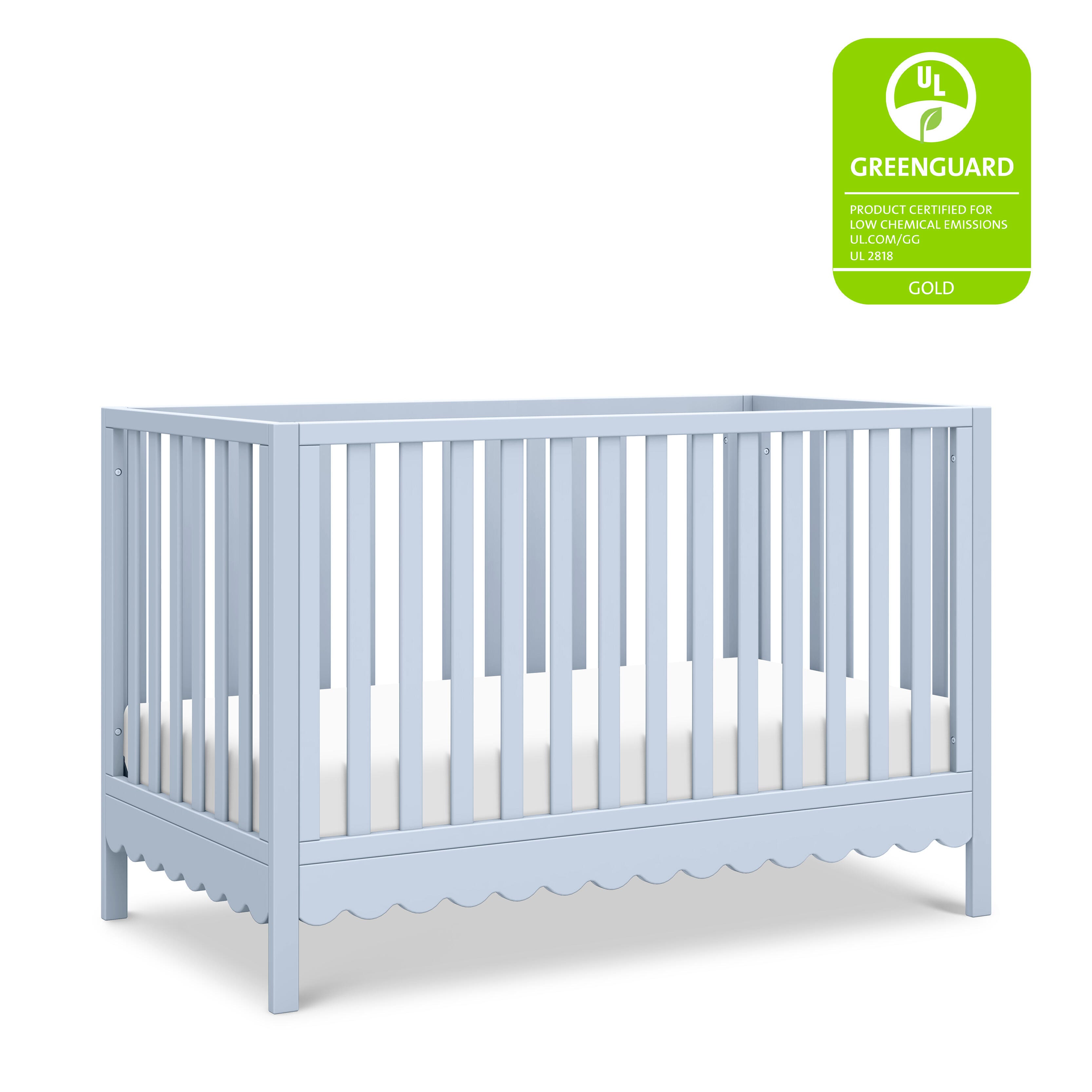 daVinci Sammy Scallop 4-in-1  Convertible Crib, Powder Blue, large