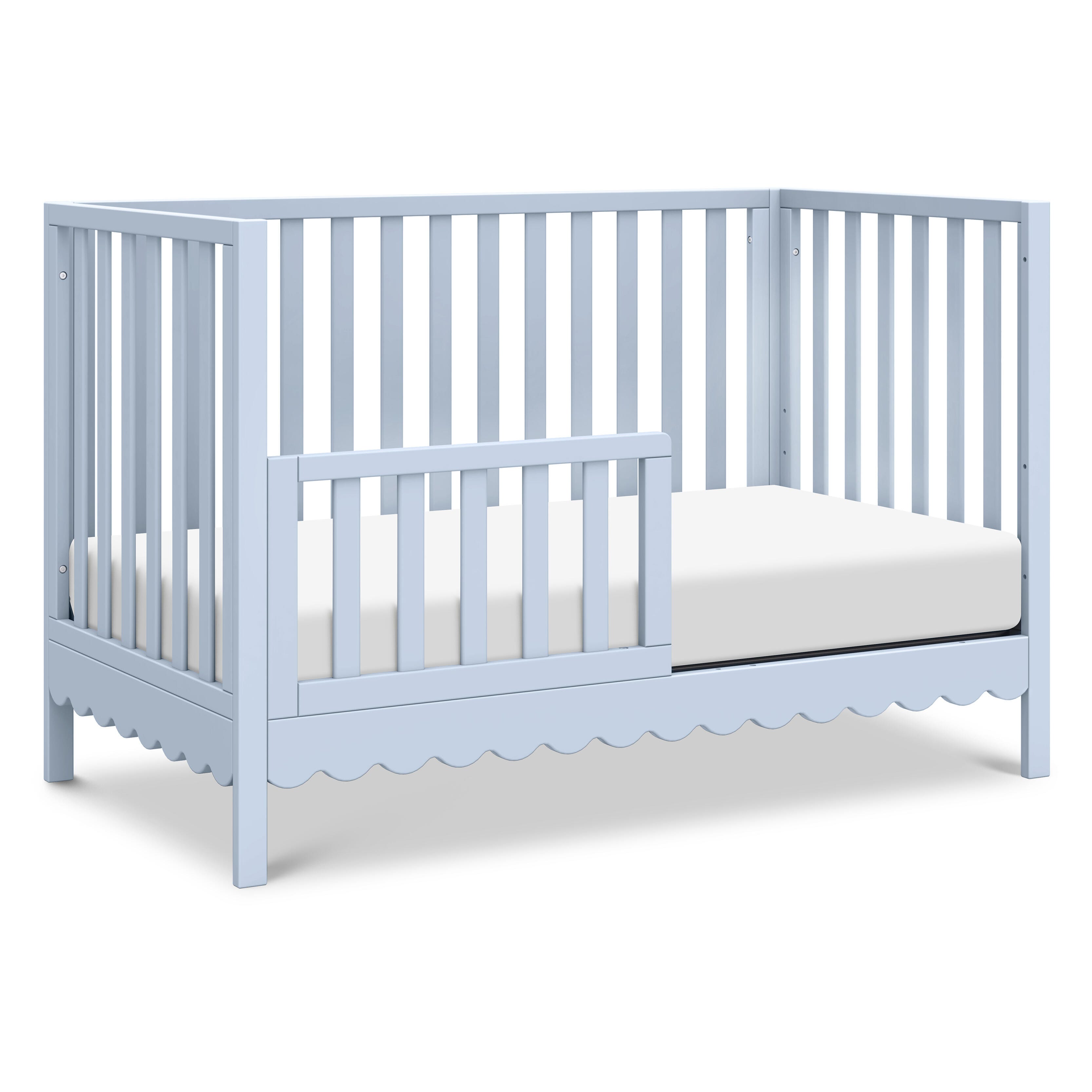 daVinci Sammy Scallop 4-in-1  Convertible Crib, Powder Blue, large