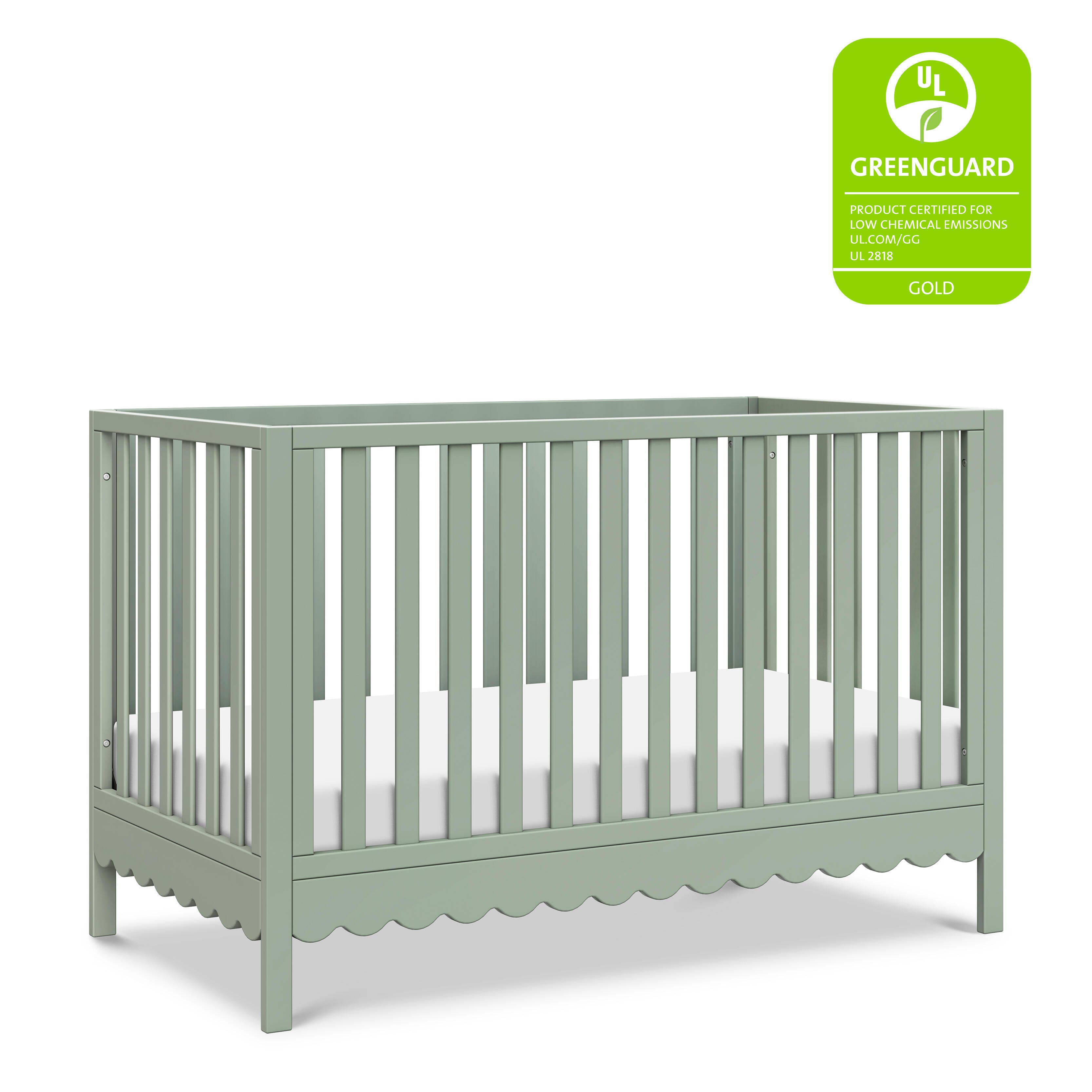 daVinci Sammy Scallop 4-in-1  Convertible Crib, Light Sage, large