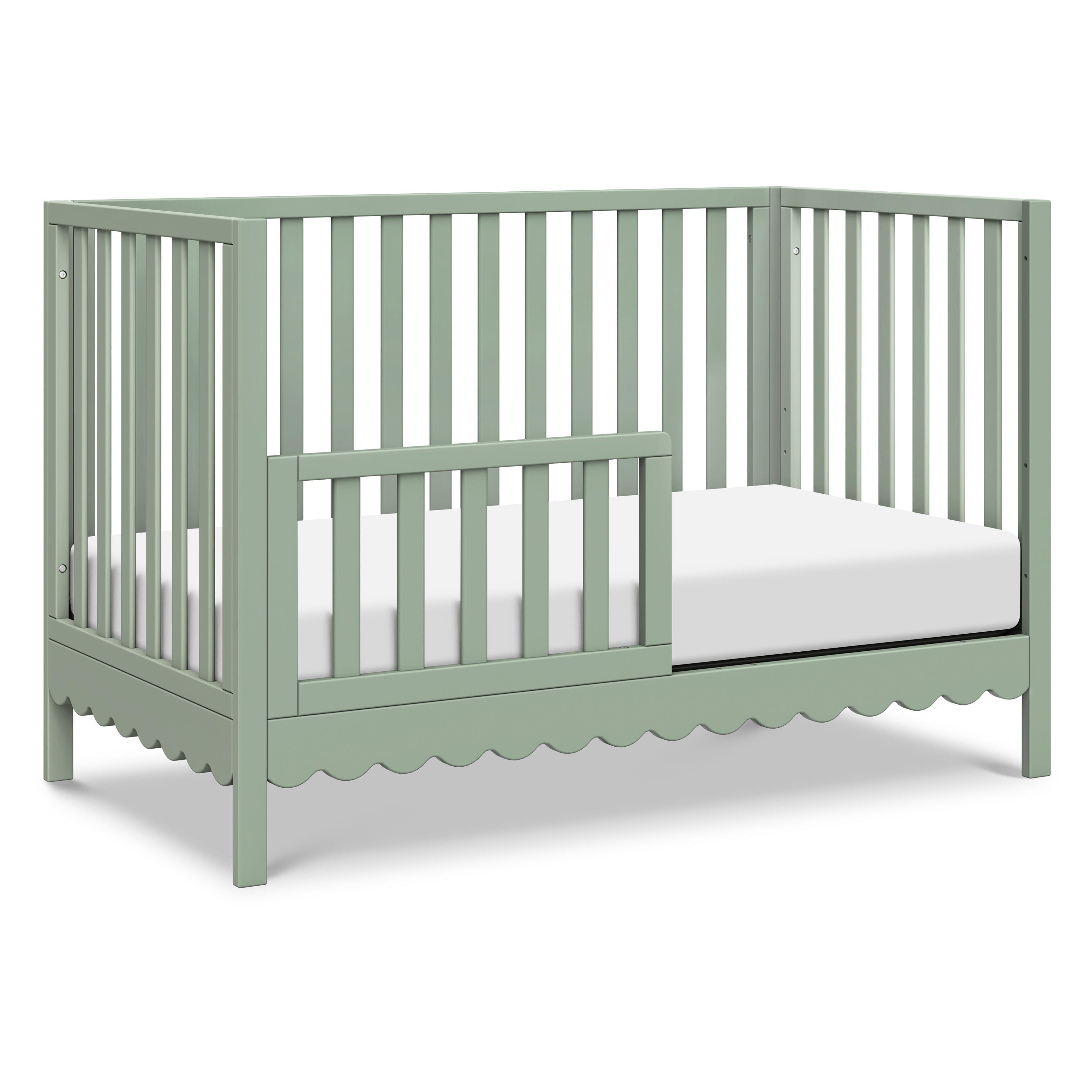 daVinci Sammy Scallop 4-in-1  Convertible Crib, Light Sage, large