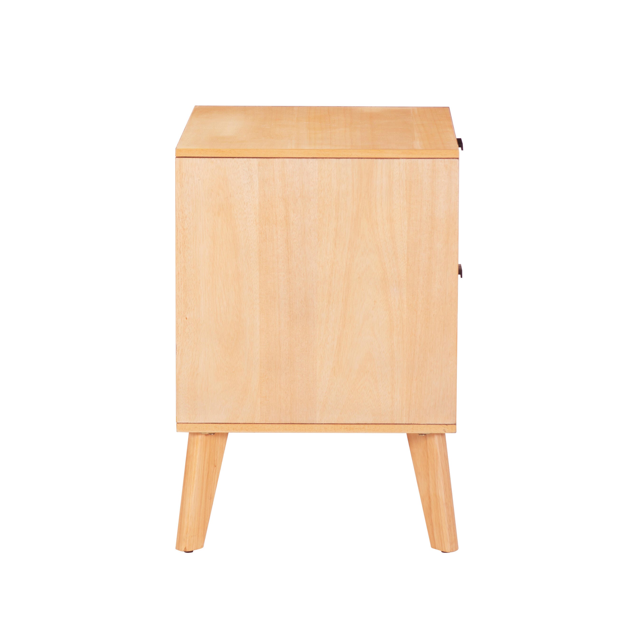 Linon Kade 25" 2 Drawer Nightstand, Natural, large