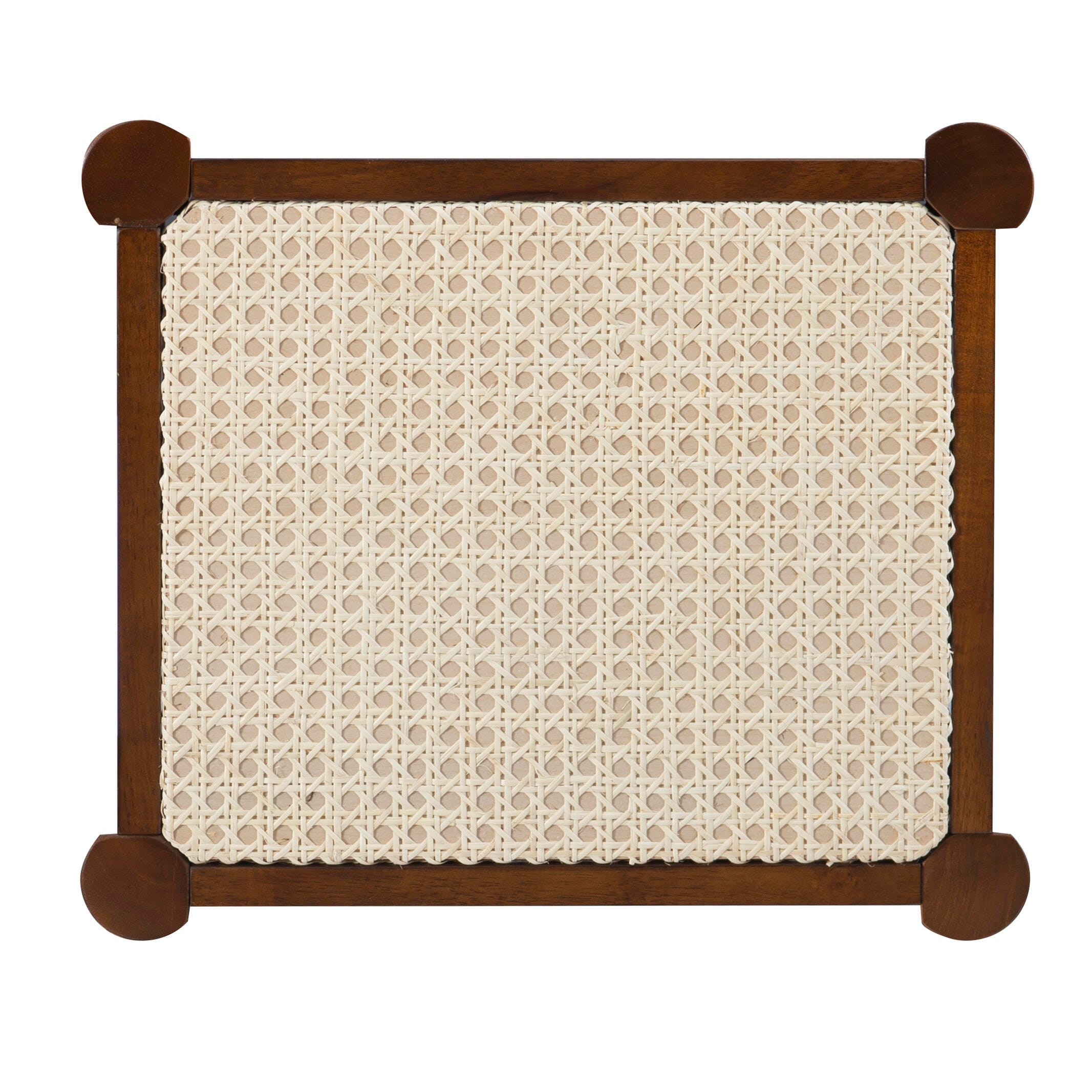 Linon Carson Cane Front Vanity Set with stool, , large