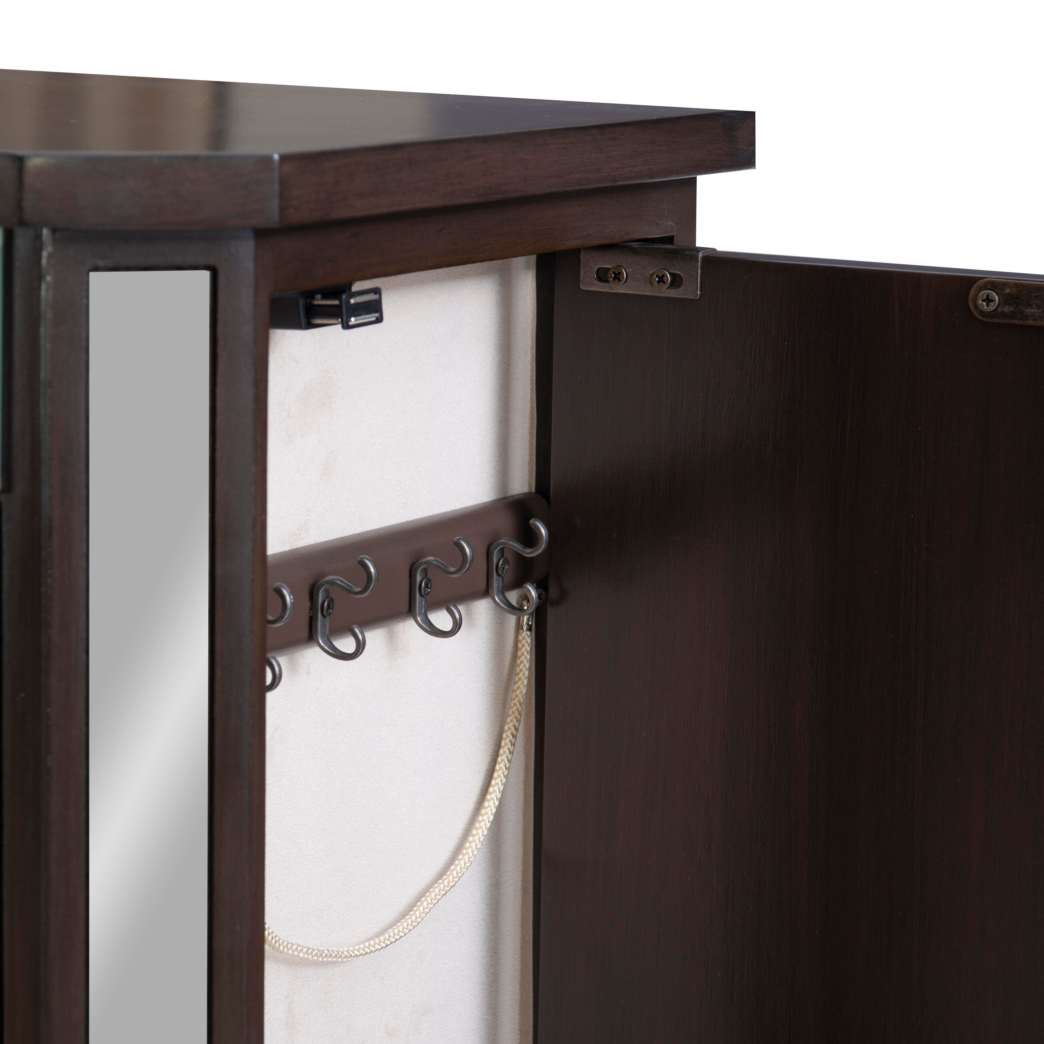 Linon Kara Jewelry 6 Drawer Armoire, , large