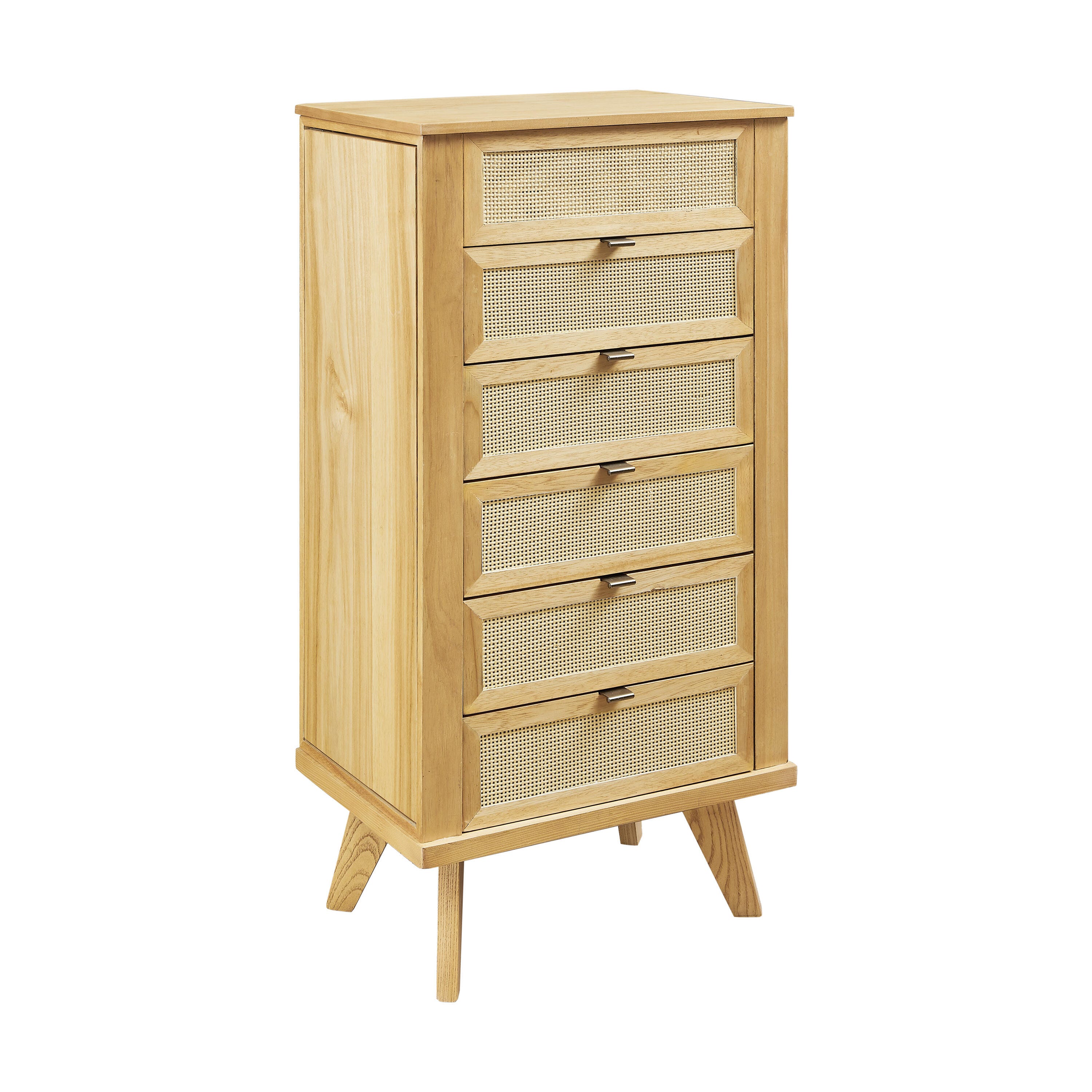 Linon Mila Jewelry 5 Drawer Armoire, , large