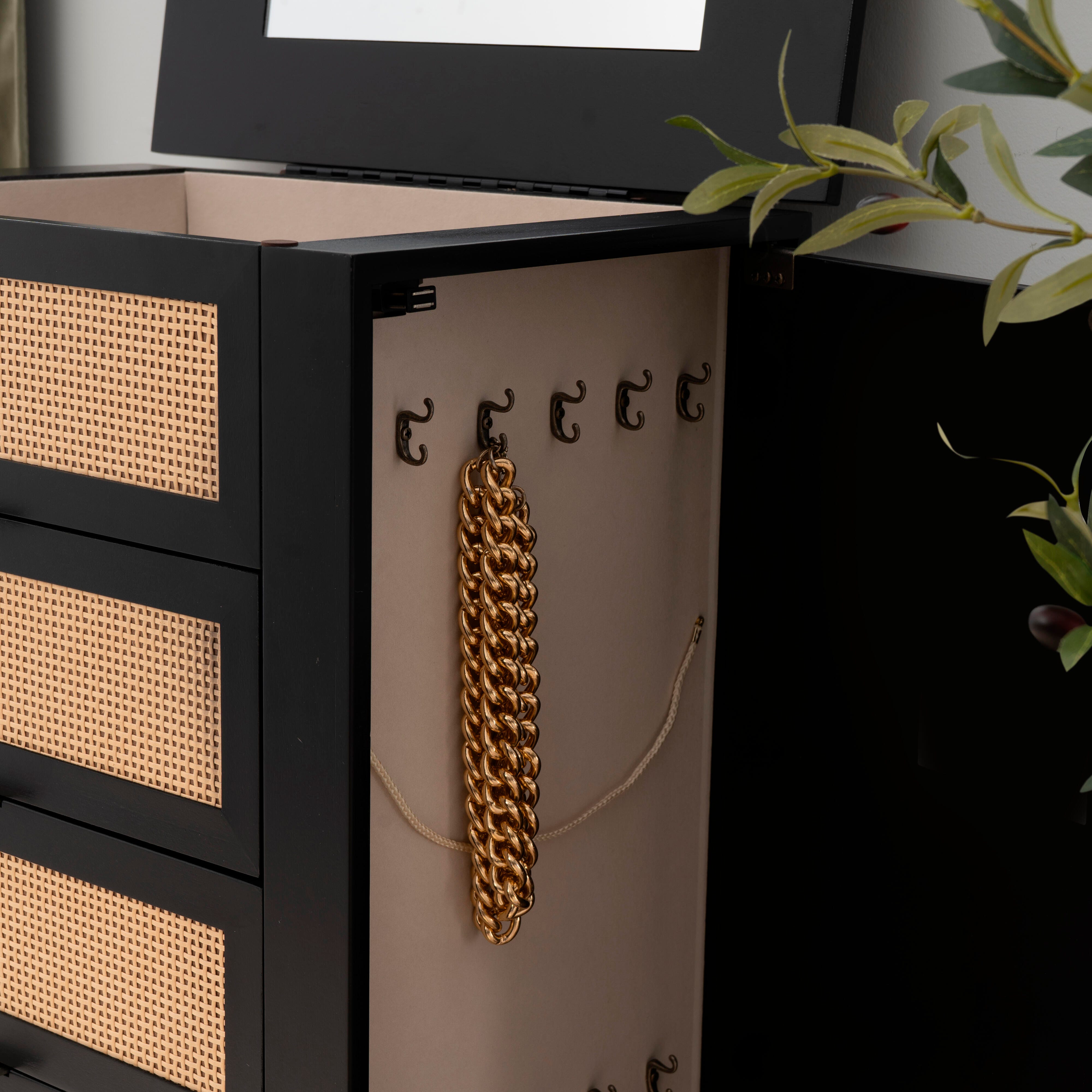 Linon Mila Jewelry 5 Drawer Armoire | Ashley