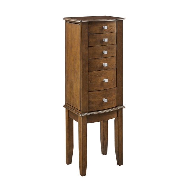 Linon Zaran Jewelry 5 Drawer Armoire