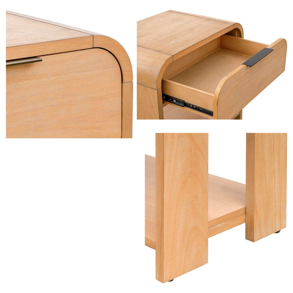 INK+IVY 26" 1 Drawer Nightstand, , large