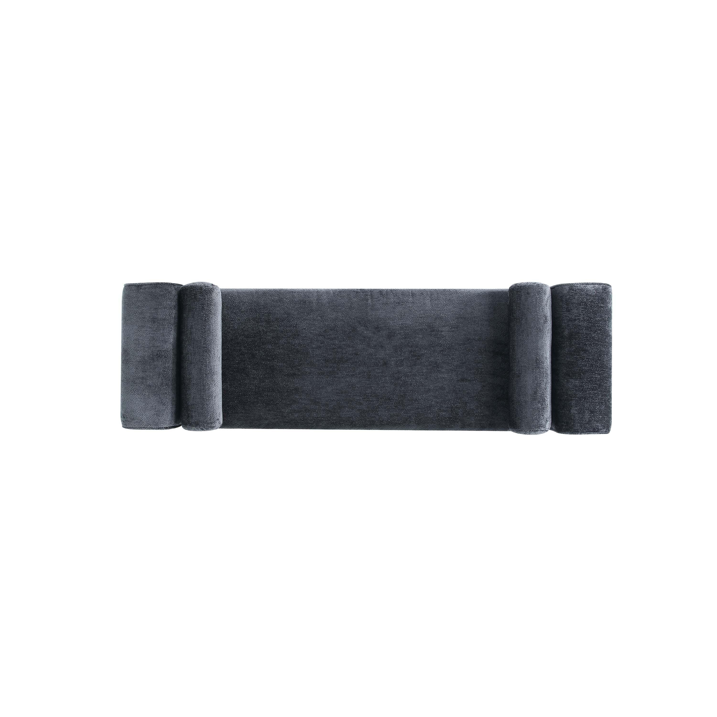 Manhattan Comfort Concord Bench, Black, large