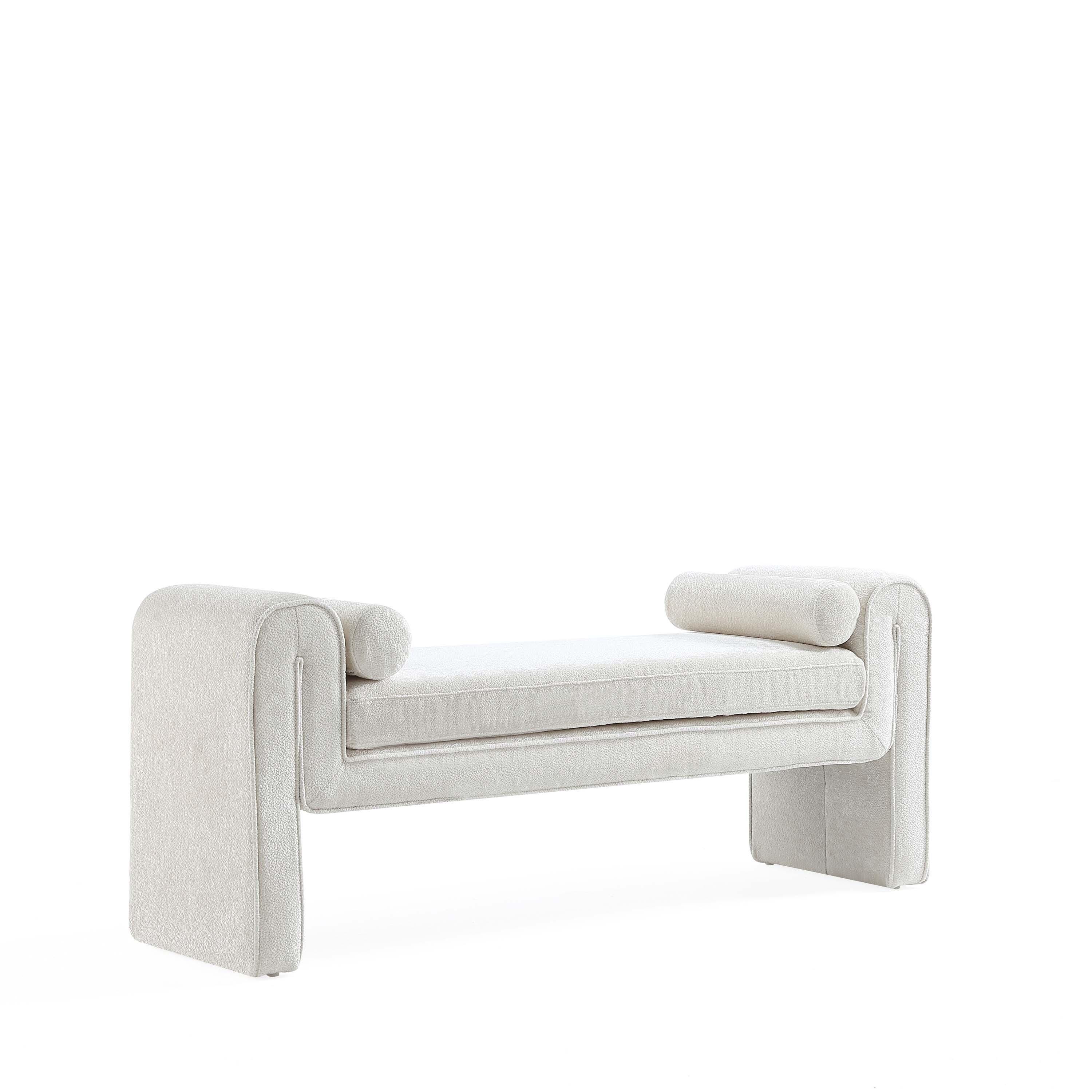Manhattan Comfort Concord Bench, Ivory, large