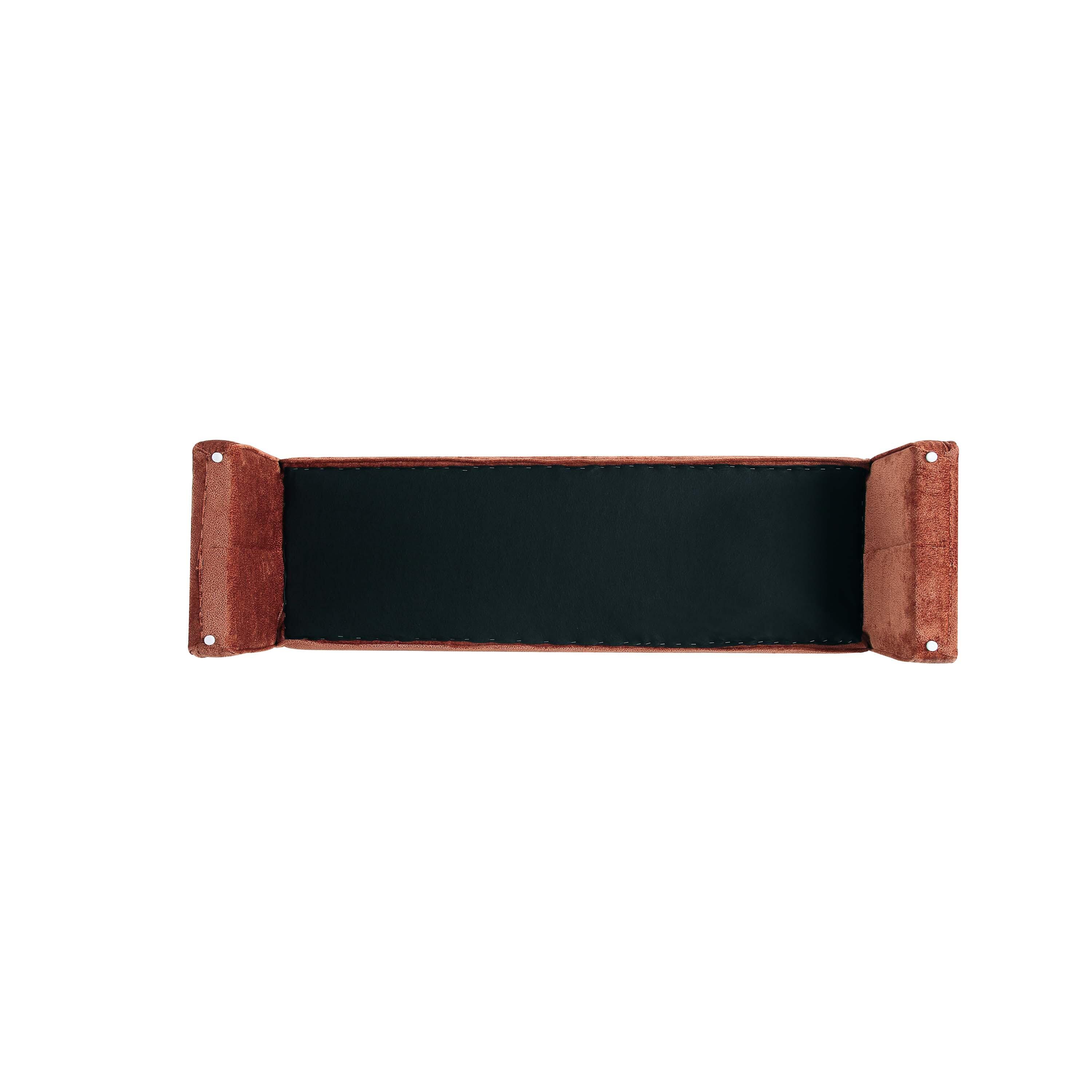 Manhattan Comfort Concord Bench, Terracotta, large