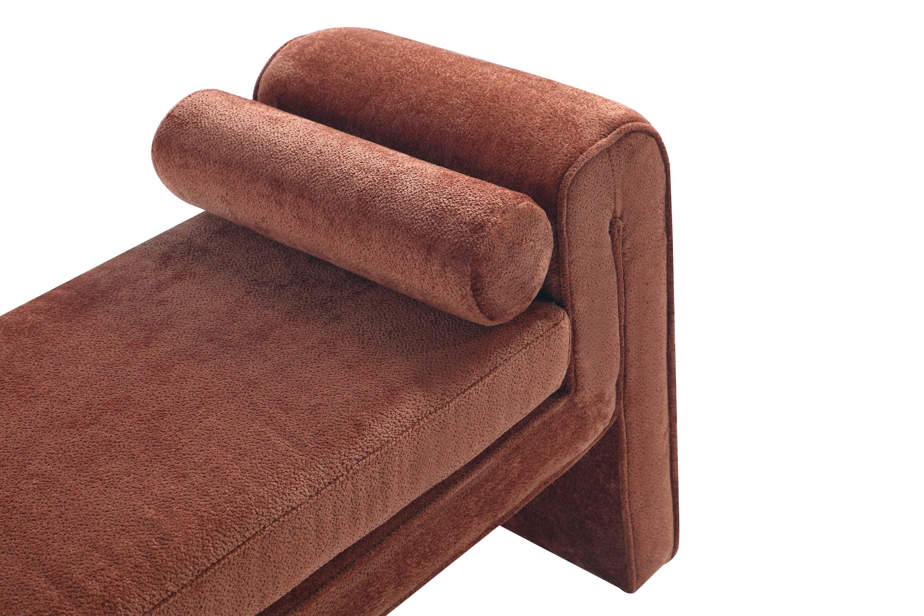 Manhattan Comfort Concord Bench, Terracotta, large