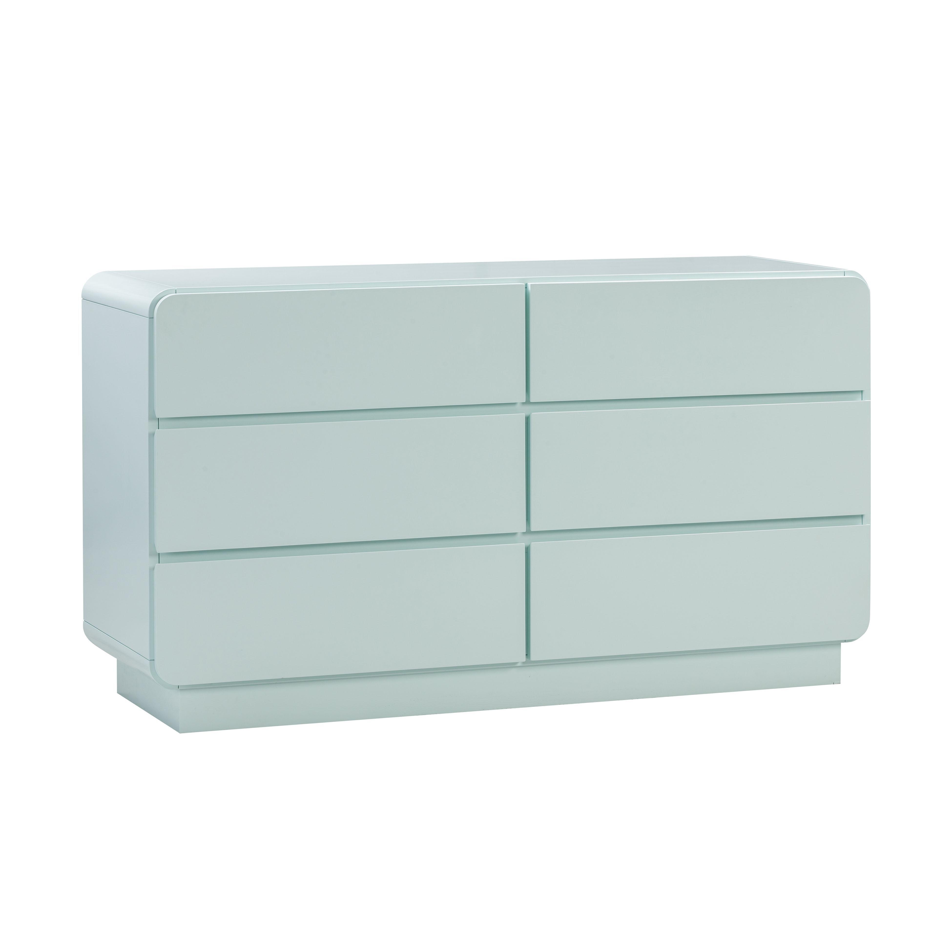TOV Funriture Sagura 56" 6 Drawer Dresser, Blue, large