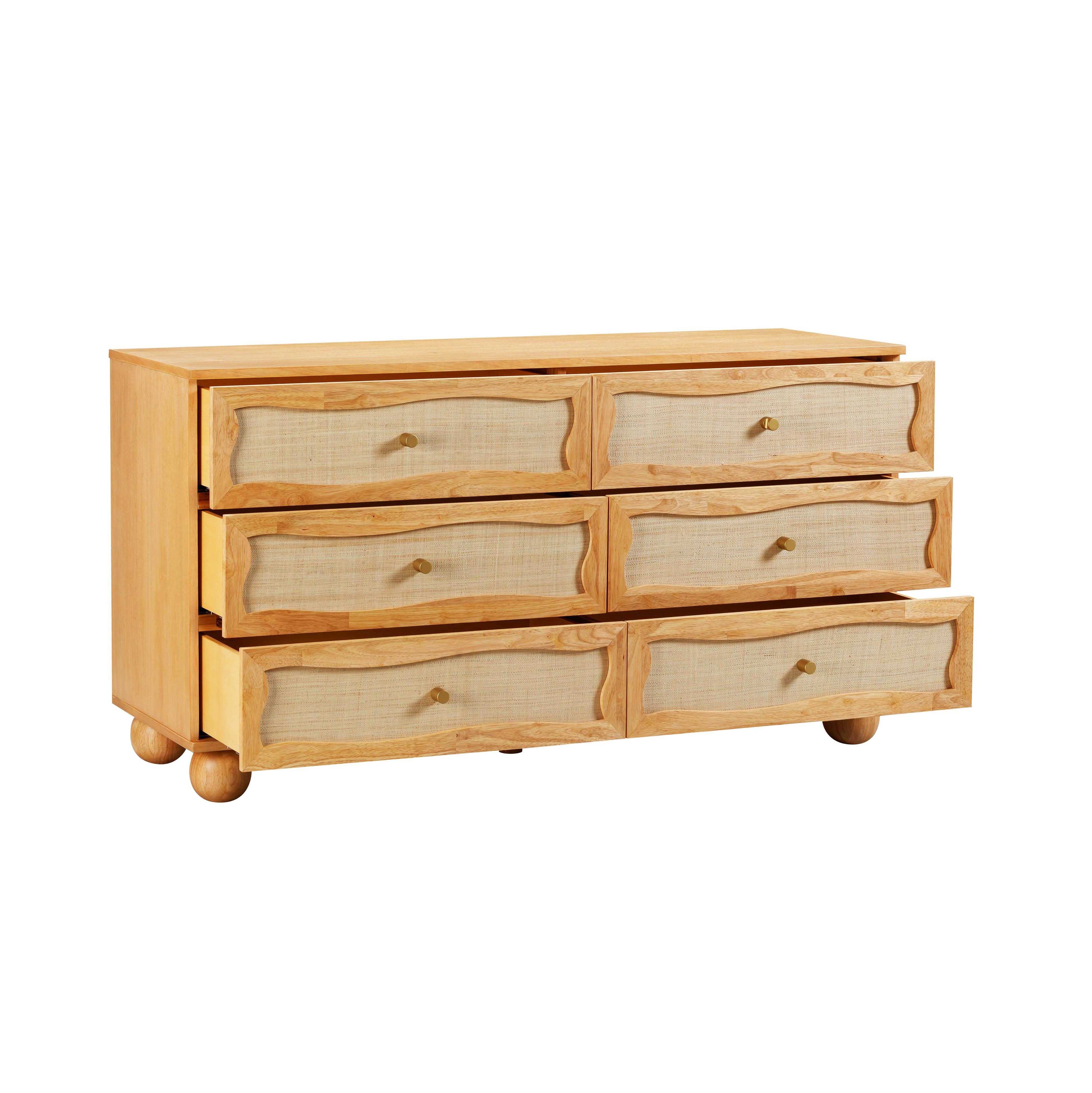 TOV Furniture Grappa 62" 6 Drawer Dresser, , large
