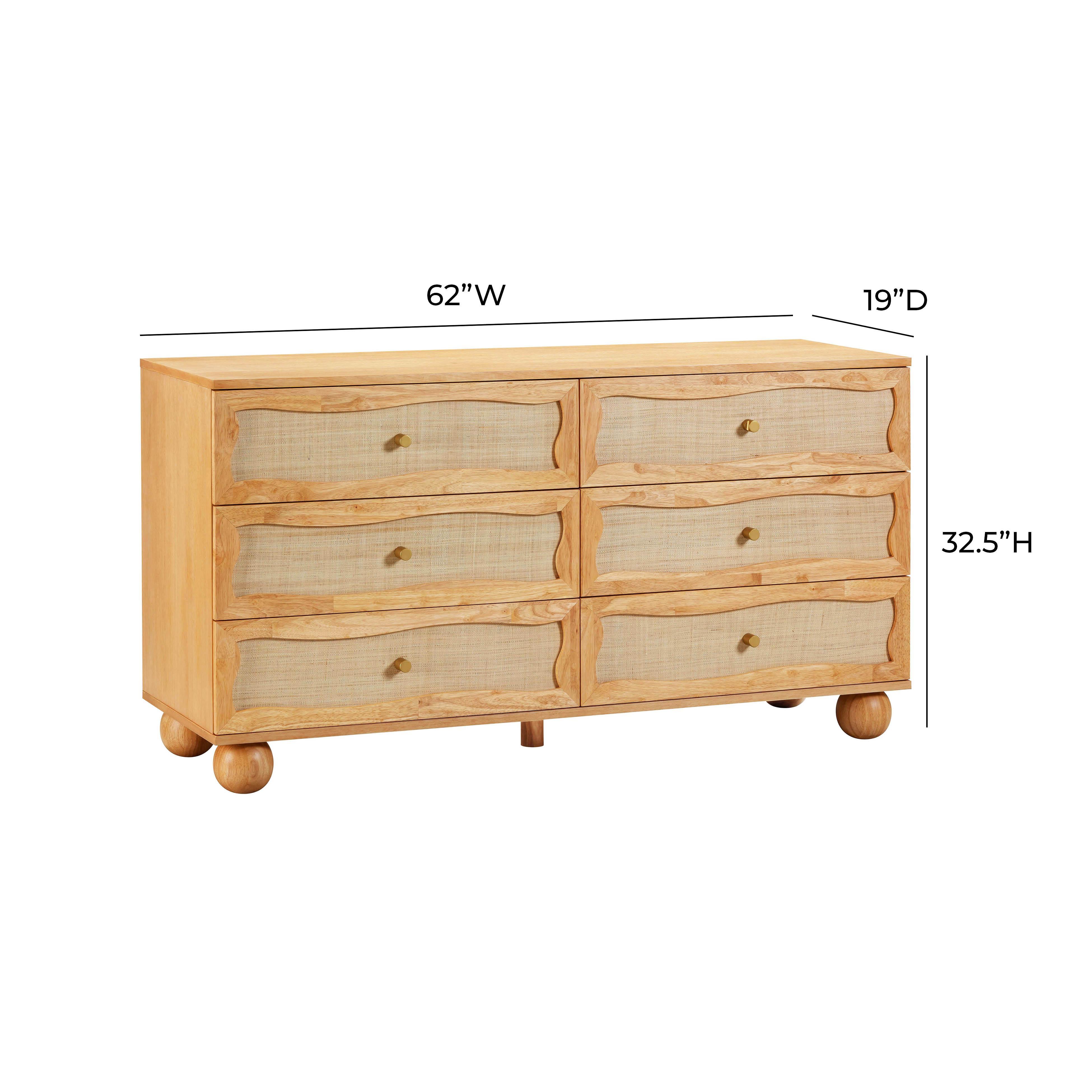 TOV Furniture Grappa 62" 6 Drawer Dresser, , large