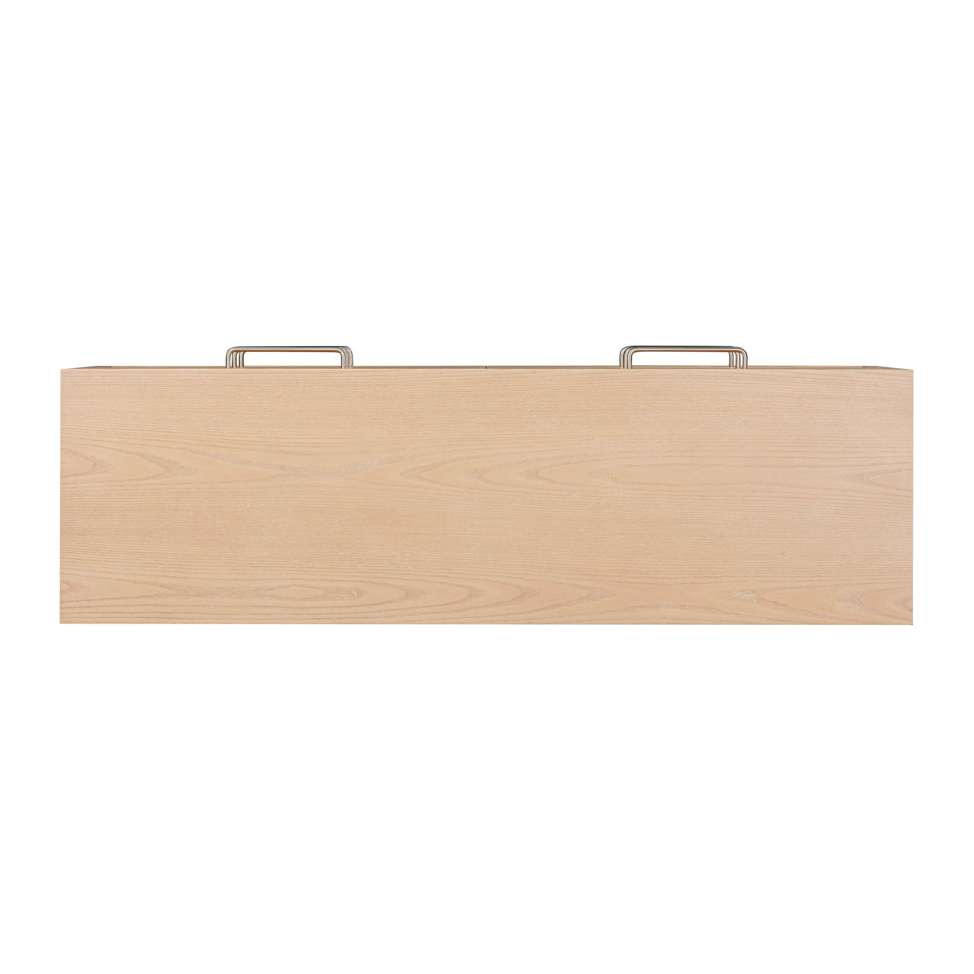TOV Furniture Marlow 60" 6 Drawer Dresser, Natural, large